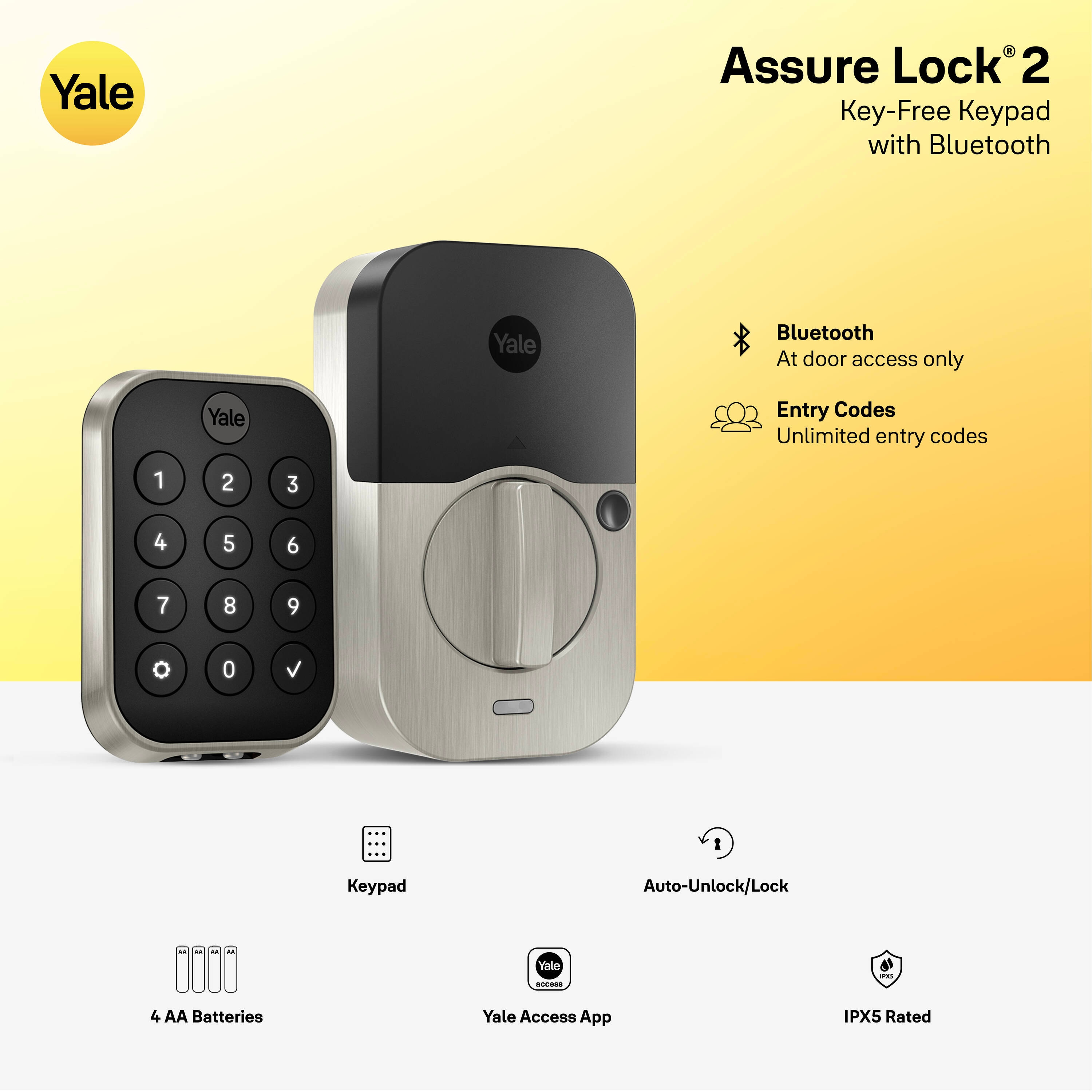 Yale Assure Lock 2 Oil Rubbed Bronze Smart Lock Electronic Deadbolt Bluetooth Keypad YRD430-BLE-0BP Sansujyuku sansujyuku.com