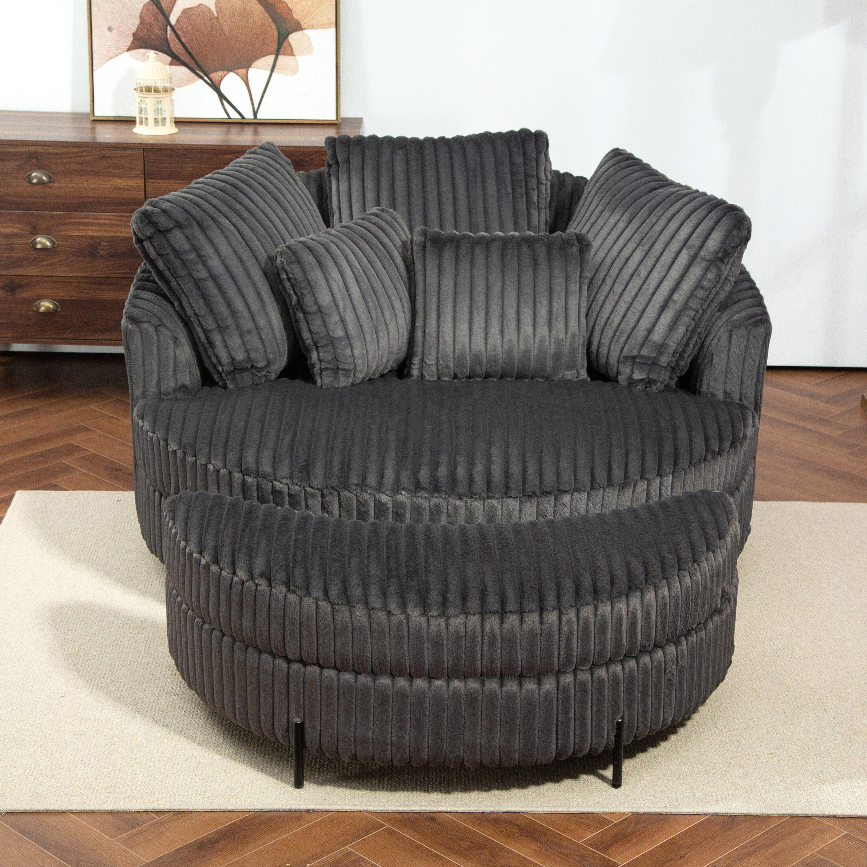 Hrinhom HC-T1002-CHARCOAL chairs - View #2