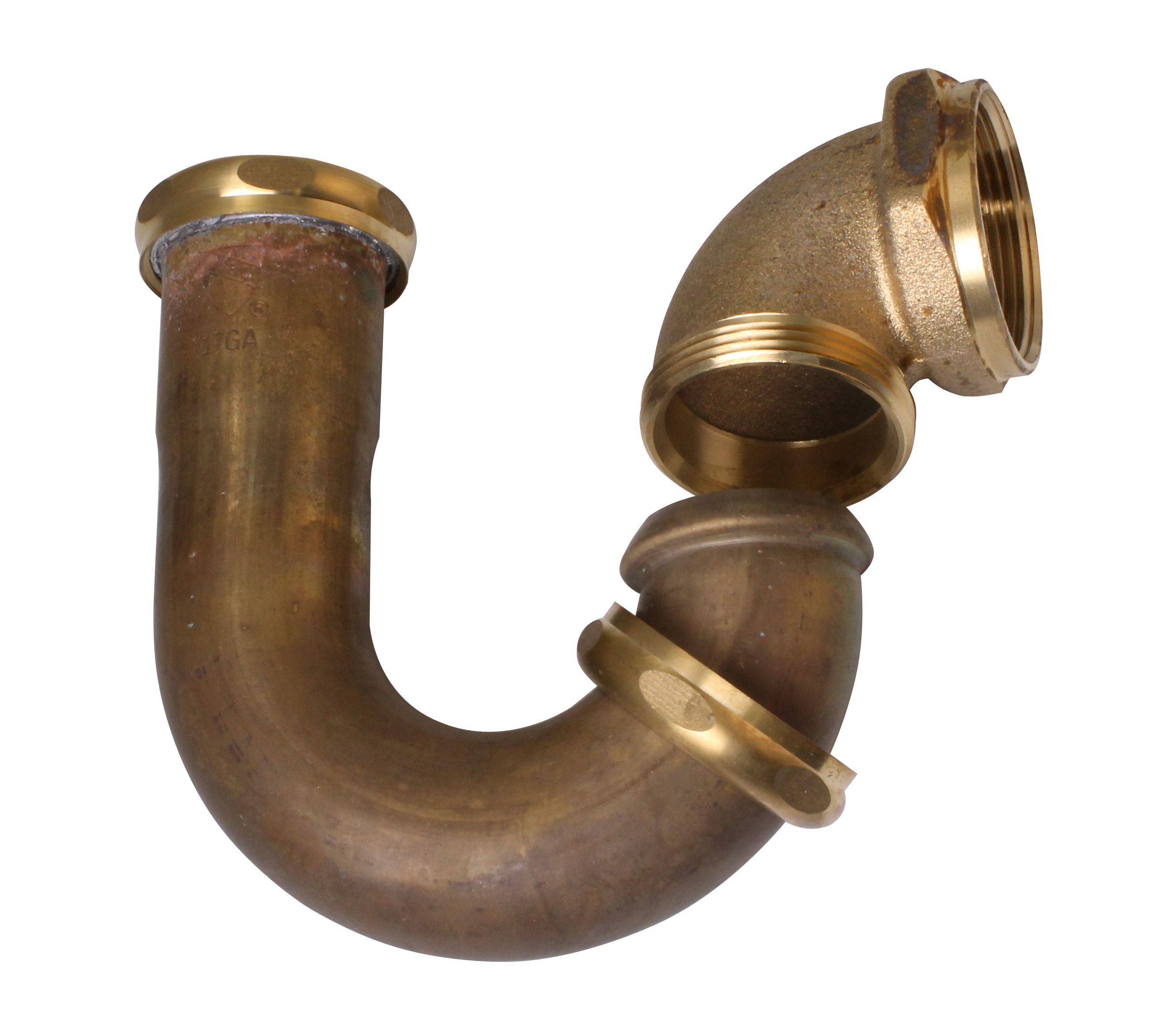 WESTBRASS D402LA-RAW 1-1/2-in Brass P-trap