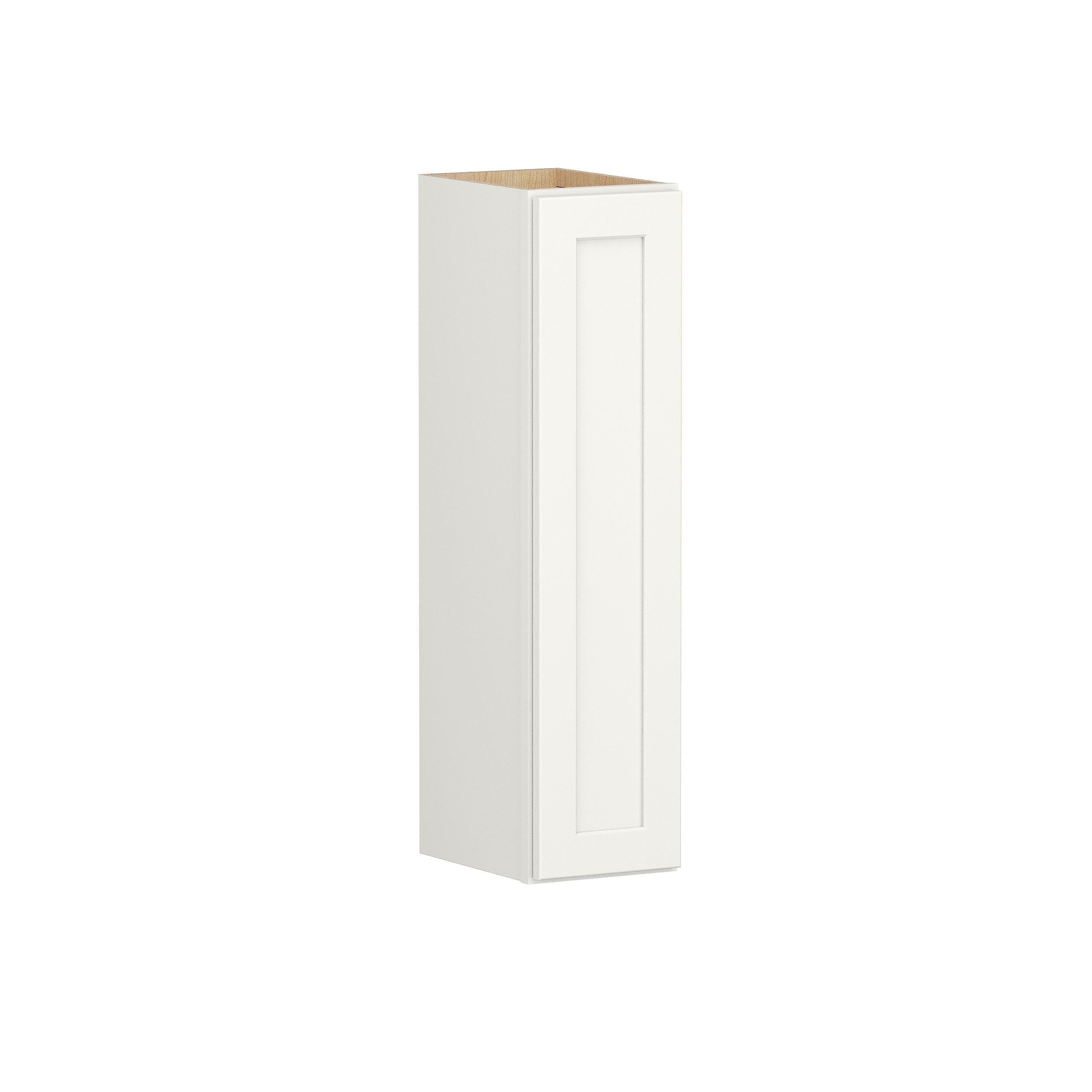 Shenandoah PRO Express Breckenridge 15-in W x 36.125-in H x 12-in D Linen Partial Overlay Wall Fully Assembled Plywood Cabinet (Recessed Panel Shaker Door Style)