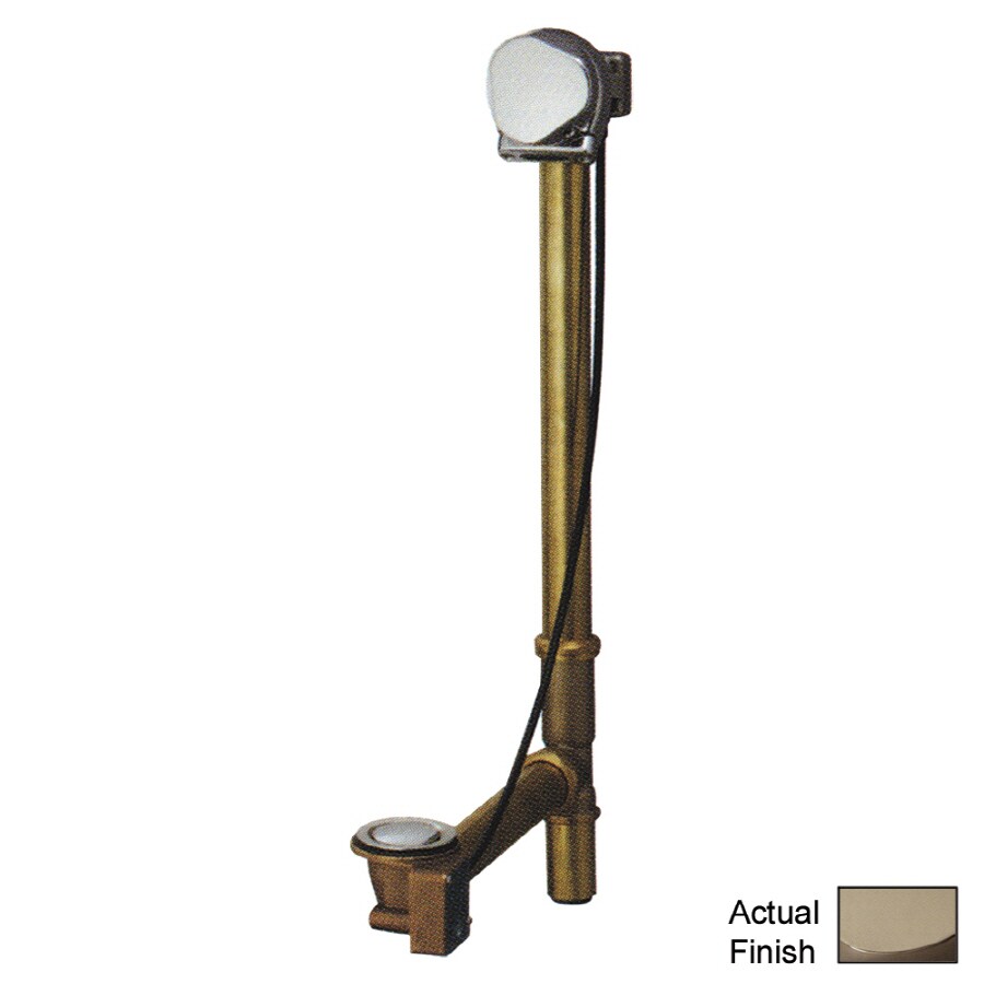 Geberit 151.467.ID.1 1-1/2-in Brushed Nickel Cable Drive with Brass Pipe