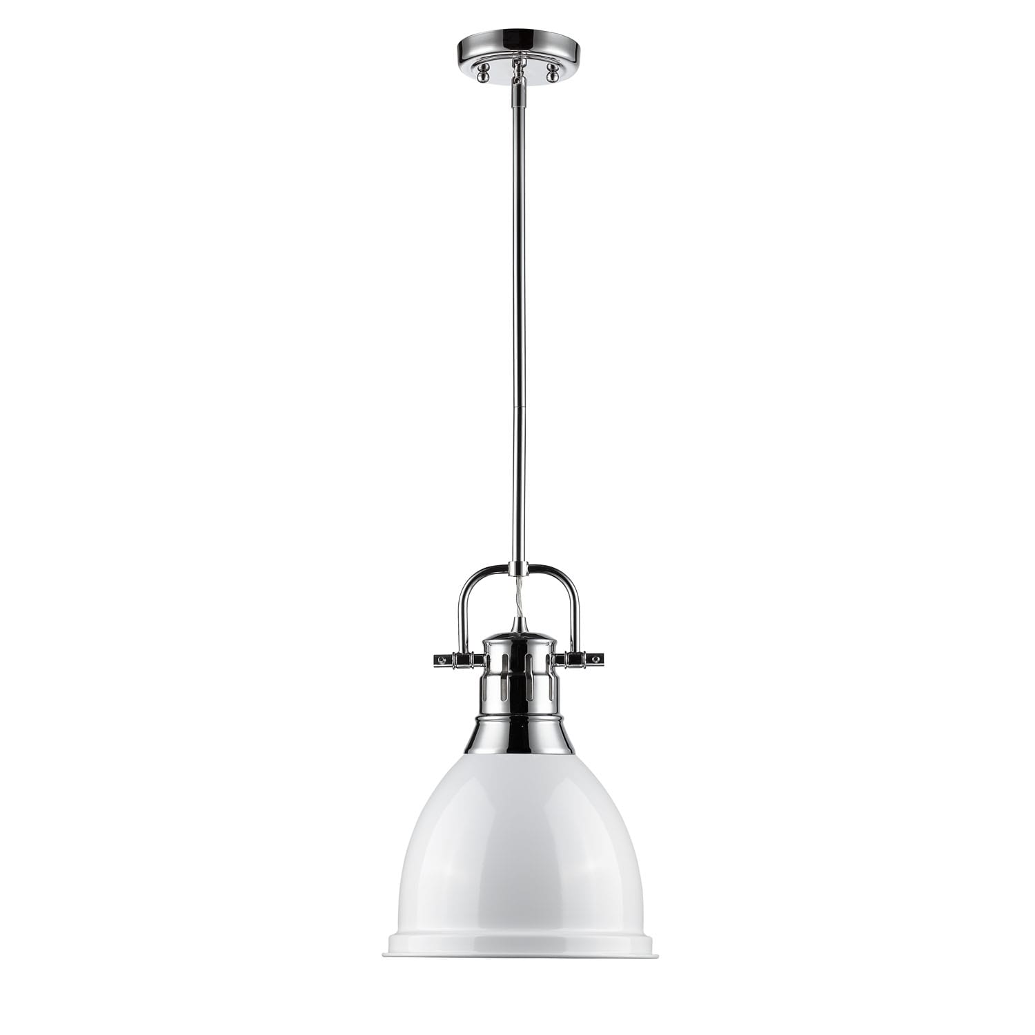 Golden Lighting 3604-S CH-WH Pendant-Lights - View #2