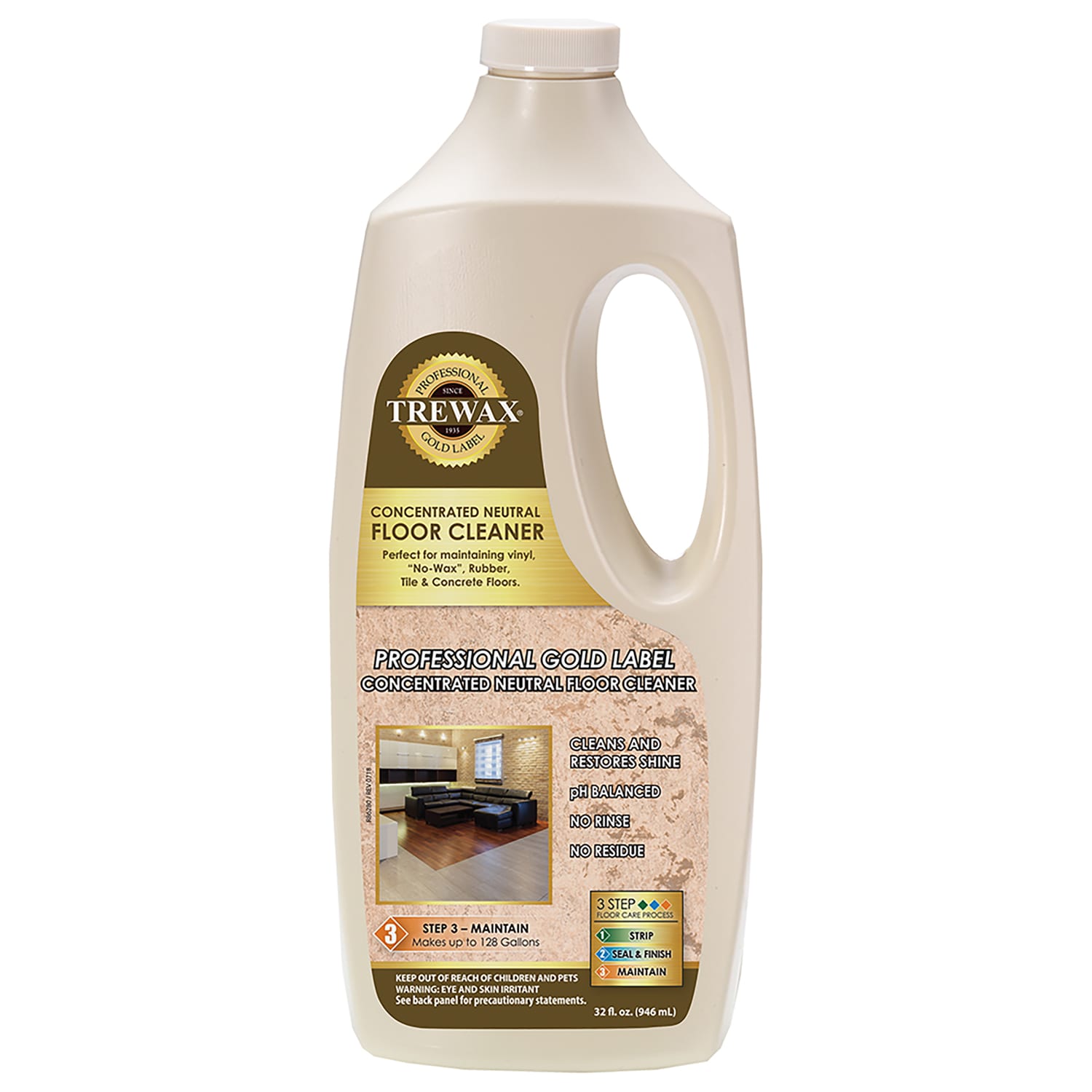Beaumont Products Trewax No Scent Floor Cleaner Liquid 32 oz 1PK