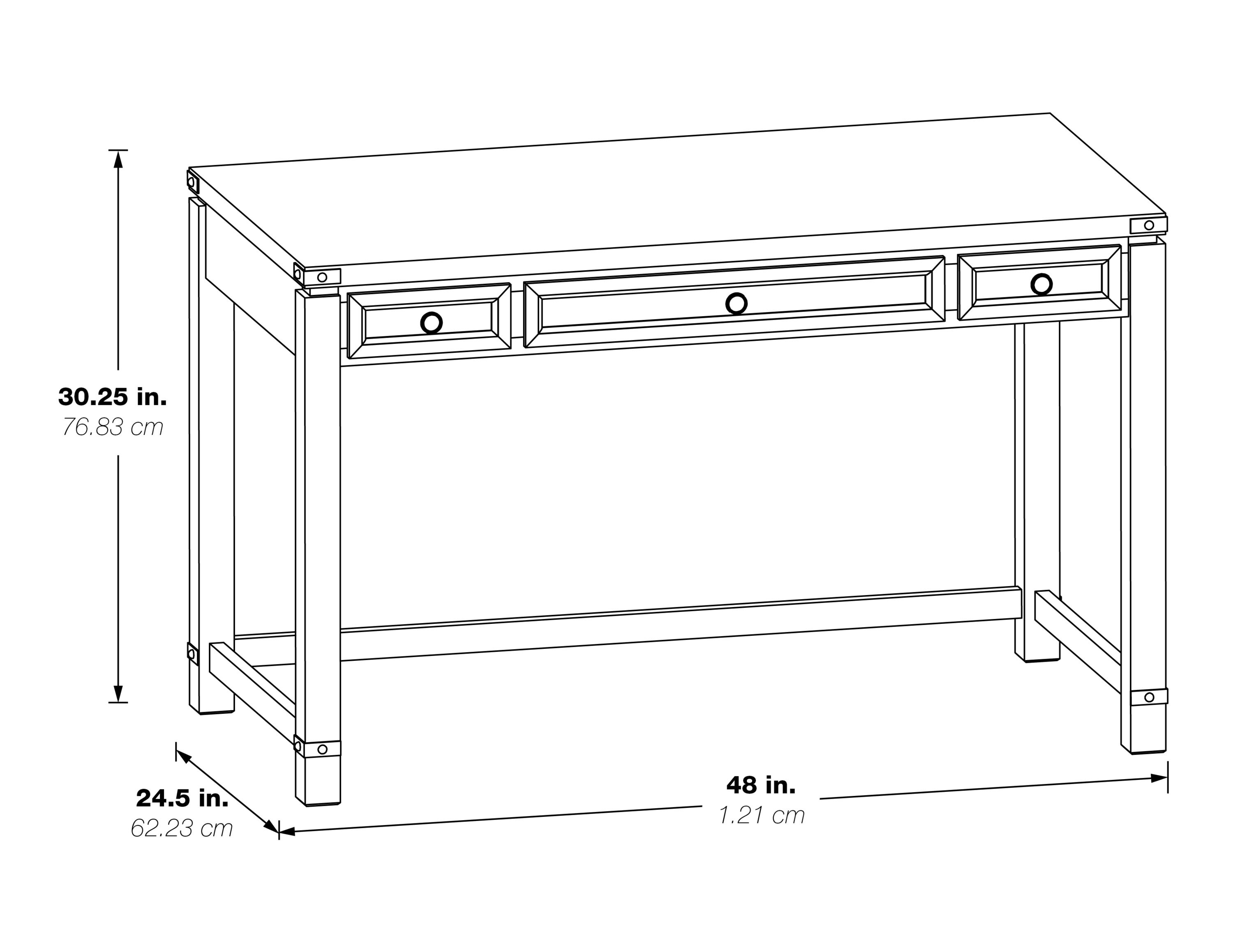 OSHOME BTD2937-BR desks - View #3
