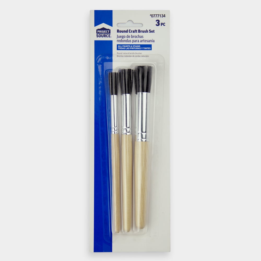 Paint Brush Set Natural Bristle (9/Pack) - Mazer Wholesale, Inc.