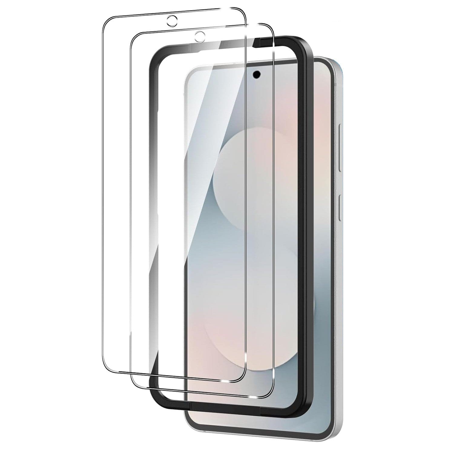 SAHARA Samsung Galaxy S25 FE Screen Protector - Ultra-Strong Tempered Glass (2-Pack Clear) - ZeroDamage #ZD00175