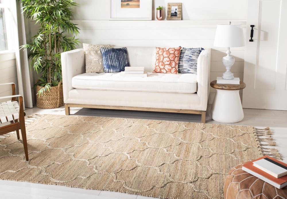 Eco-Friendly Handwoven Jute Rug - Natural 5' x 8'