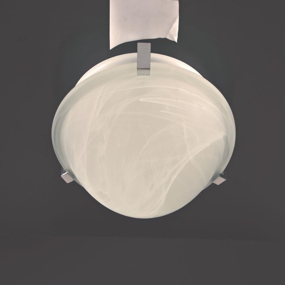 PLC Lighting 7012PCLED 1-Light 12-in Polished Chrome LED Flush Mount Light