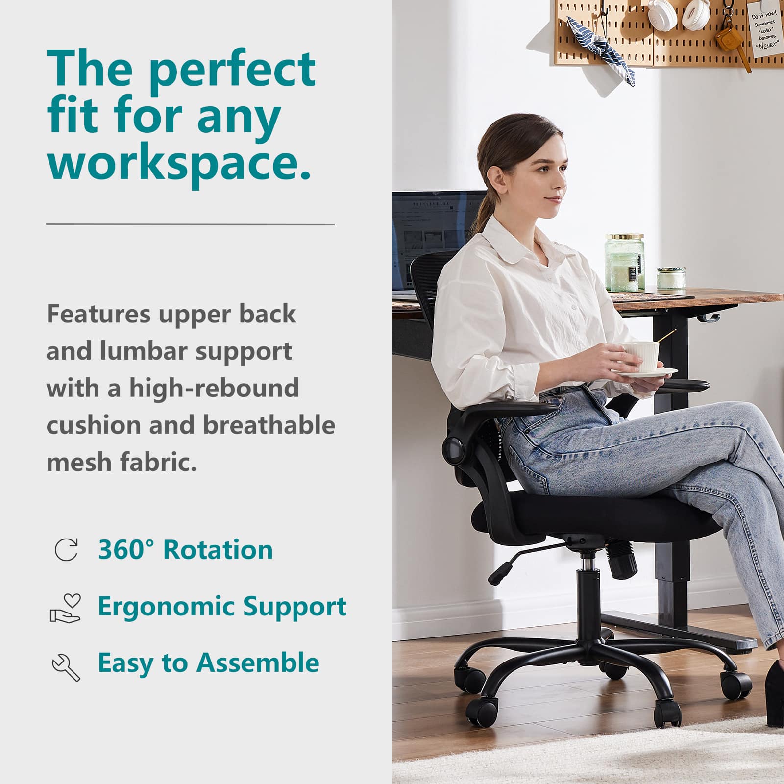 Bestier USLOW-HJ269532 Office-Chairs - View #2