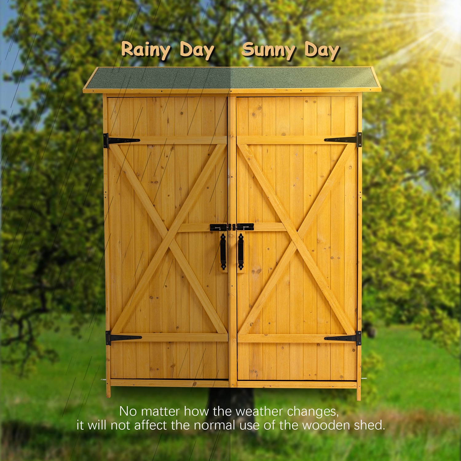 Outdoor Storage Shed,XL,H 54 In,W 60 In - Grainger