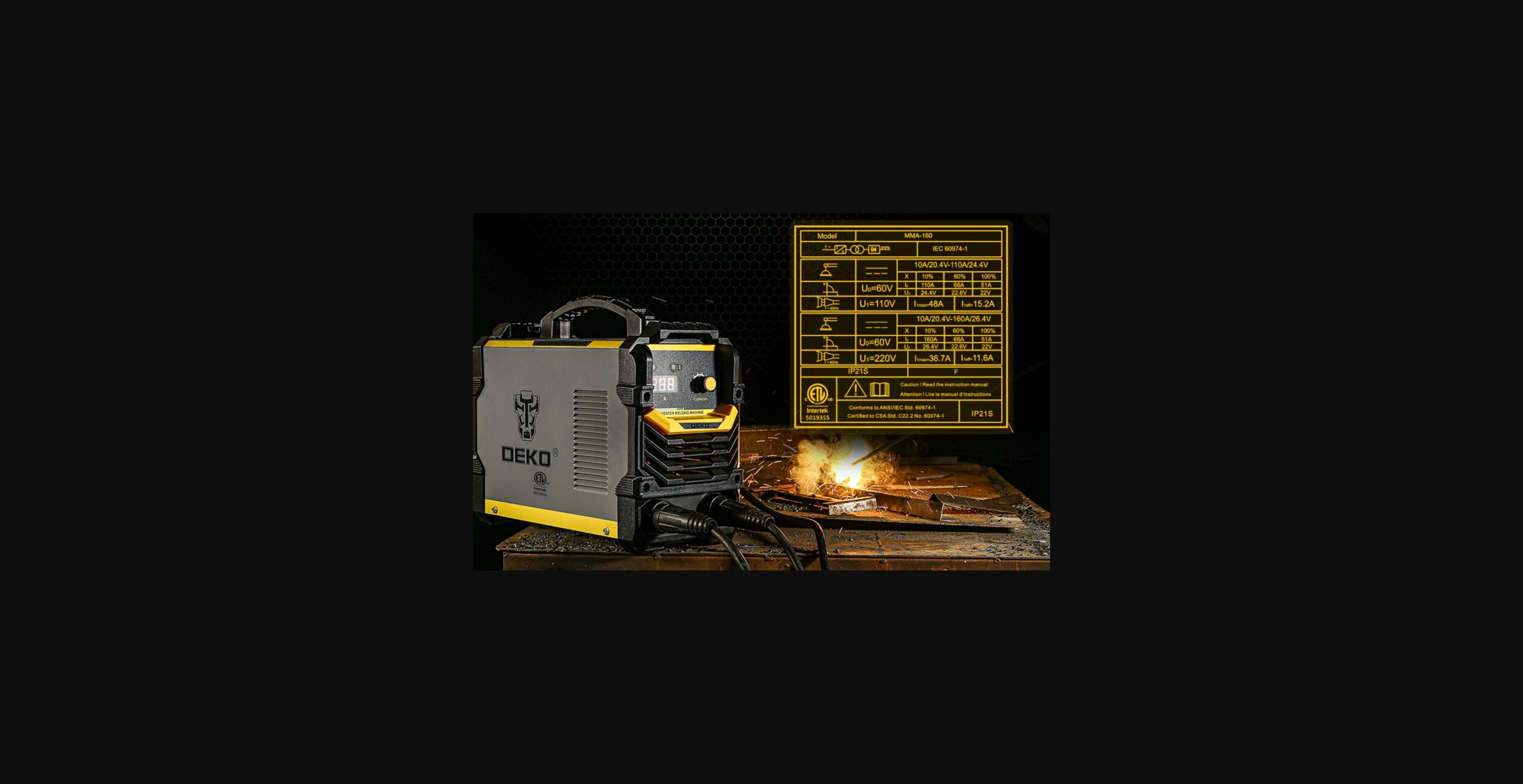 DEKO MMA-160A Engine-Driven-Welder-Generators - View #7