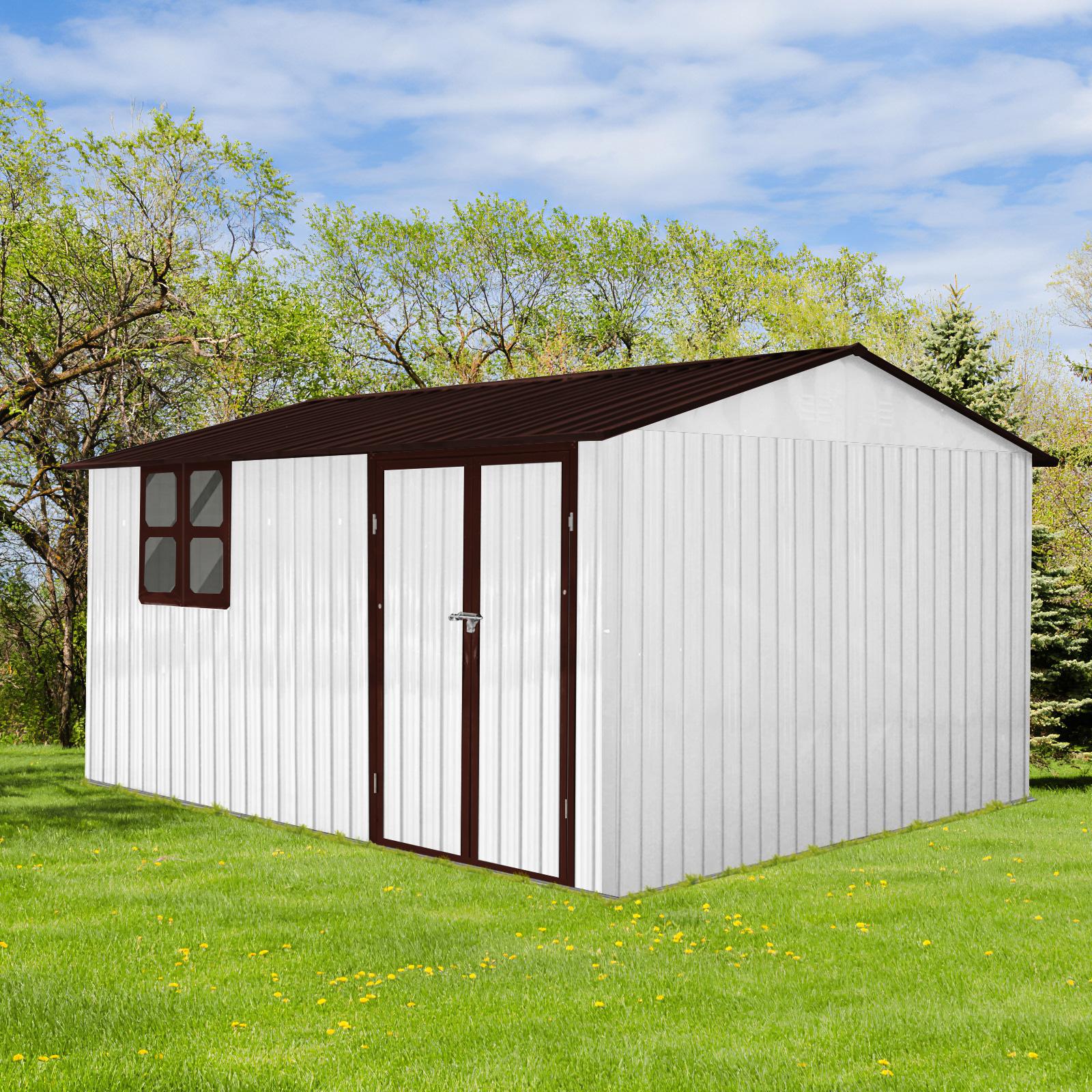 Bayfeve BF-135056-SD 12-Feet x 10-Feet Galvanized steel Storage Shed