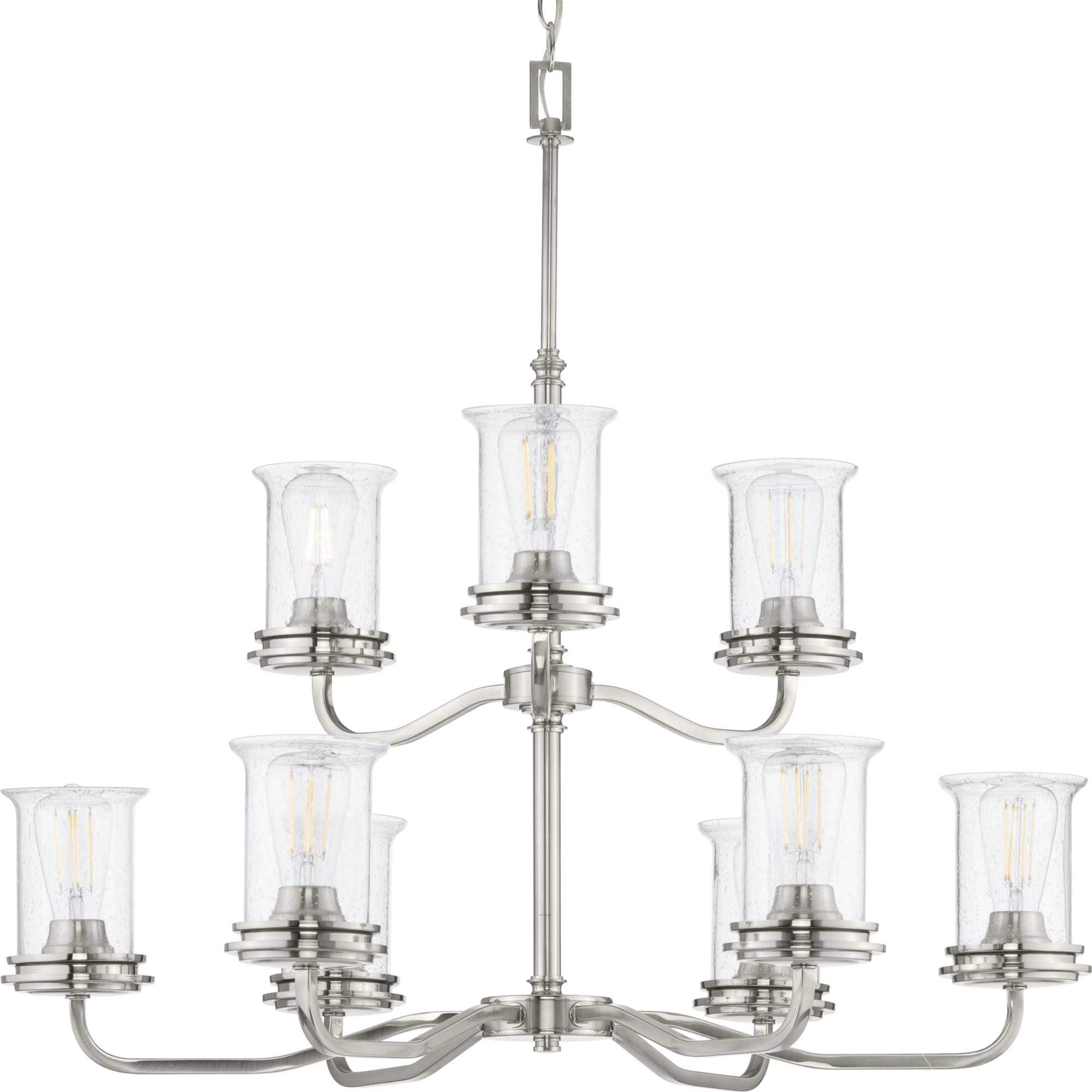 Progress Lighting Winslett 5-Light Brushed Nickel Coastal Chandelier