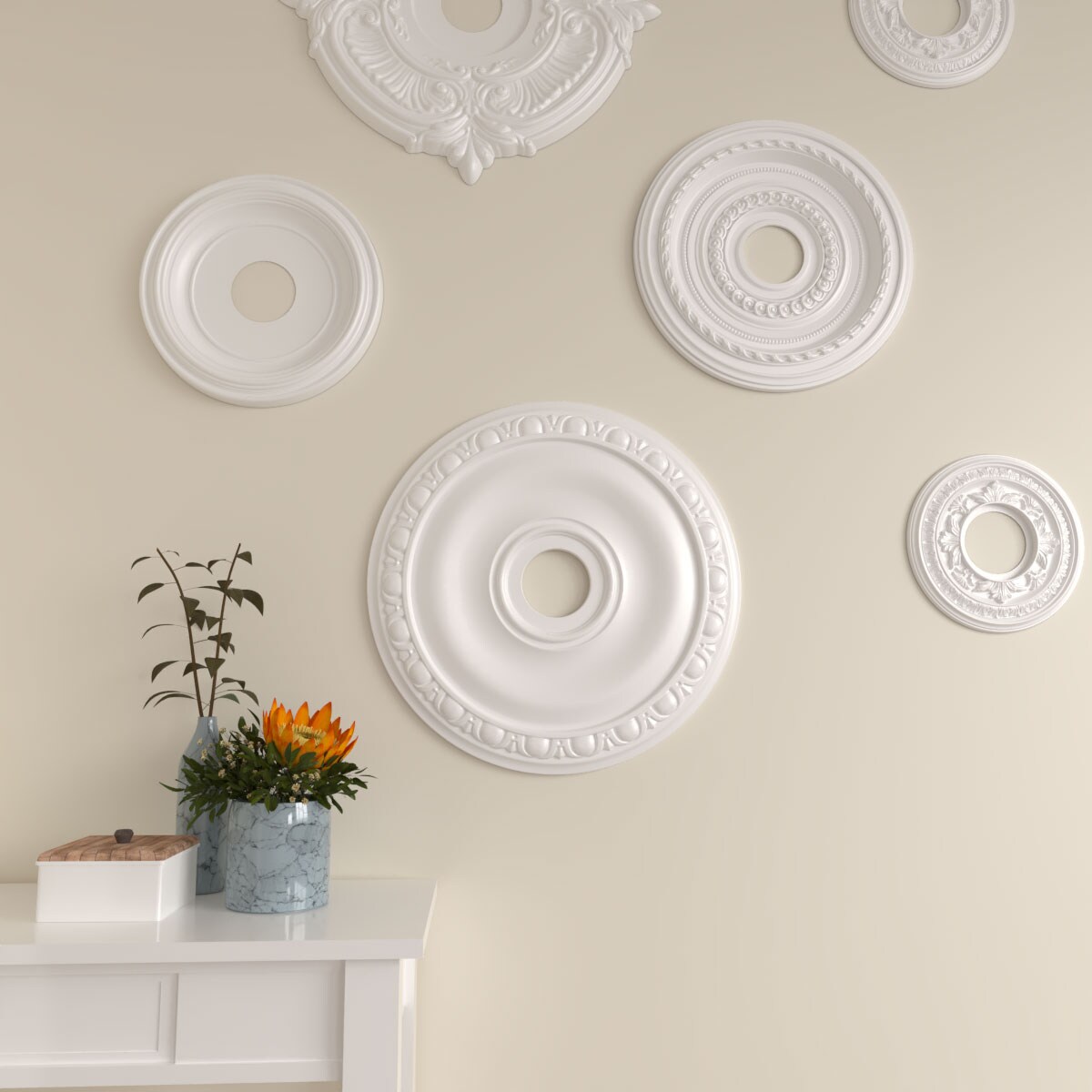 Ekena Millwork CM20JAFLS Ceiling-Medallions - View #6