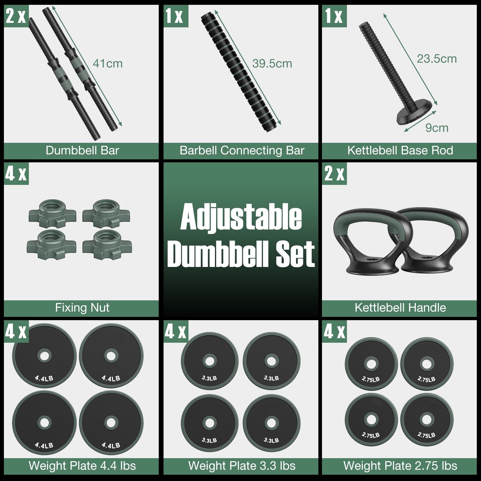Slickblue D-CO-BL-KD86001HF dumbbells - View #4