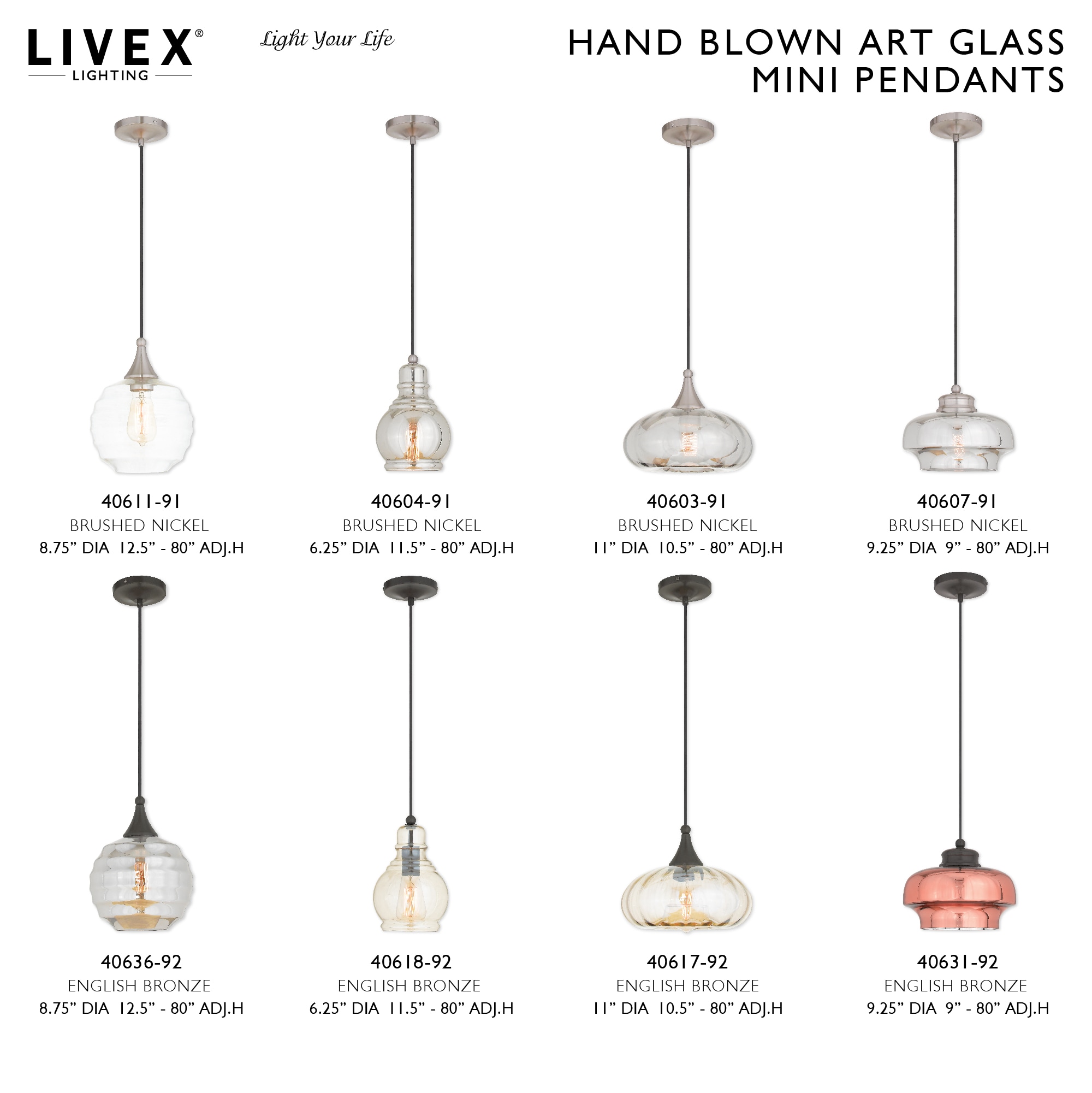 Elegant Brushed Nickel Mini-Pendant with Smoke Glass Shade