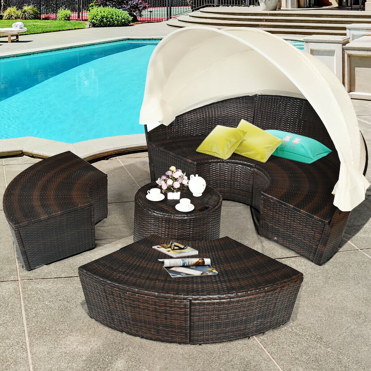 LIVIZA OUG68674BWH-X Patio-Sofas-Daybeds - View #2