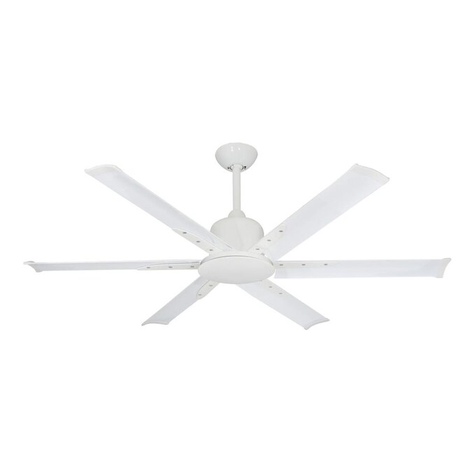 Troposair Titan Ii 52 In Pure White Indoor Outdoor Ceiling Fan With Remote 6 Blade The Fans Department At Com - Outdoor Ceiling Fans With Remote No Light