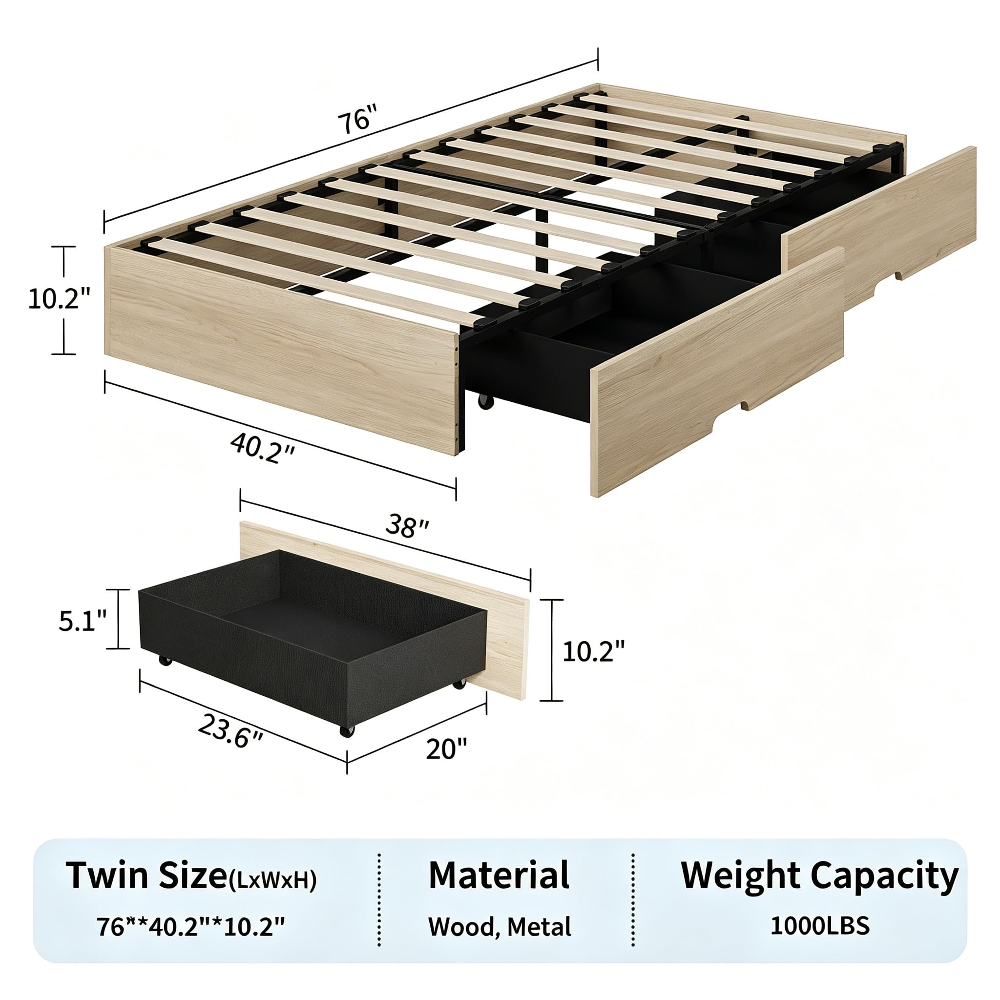 GarveeLife CLJ-BM51T2QEBRGC4I beds - View #2