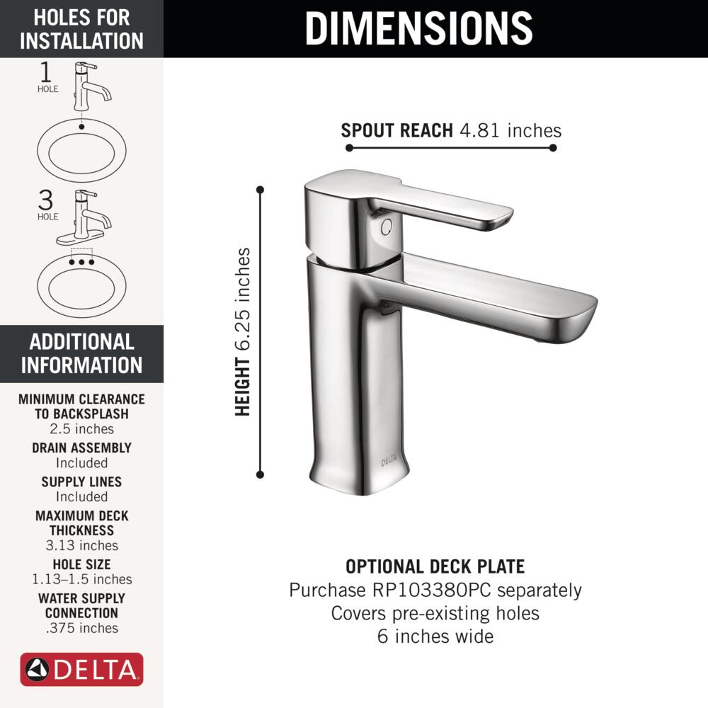 Delta 581LF-PP Lavatory-Faucets - View #4