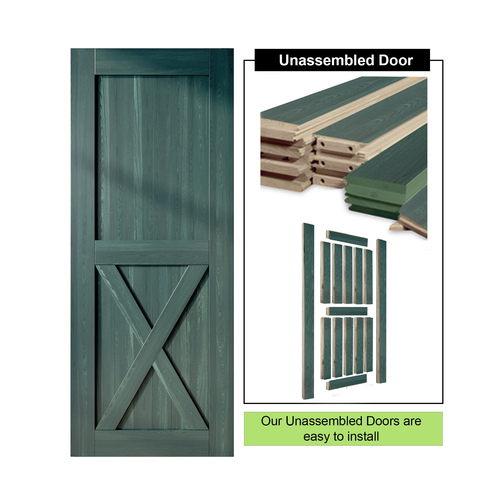 HOMACER 2496-X-RP Barn-Doors - View #5