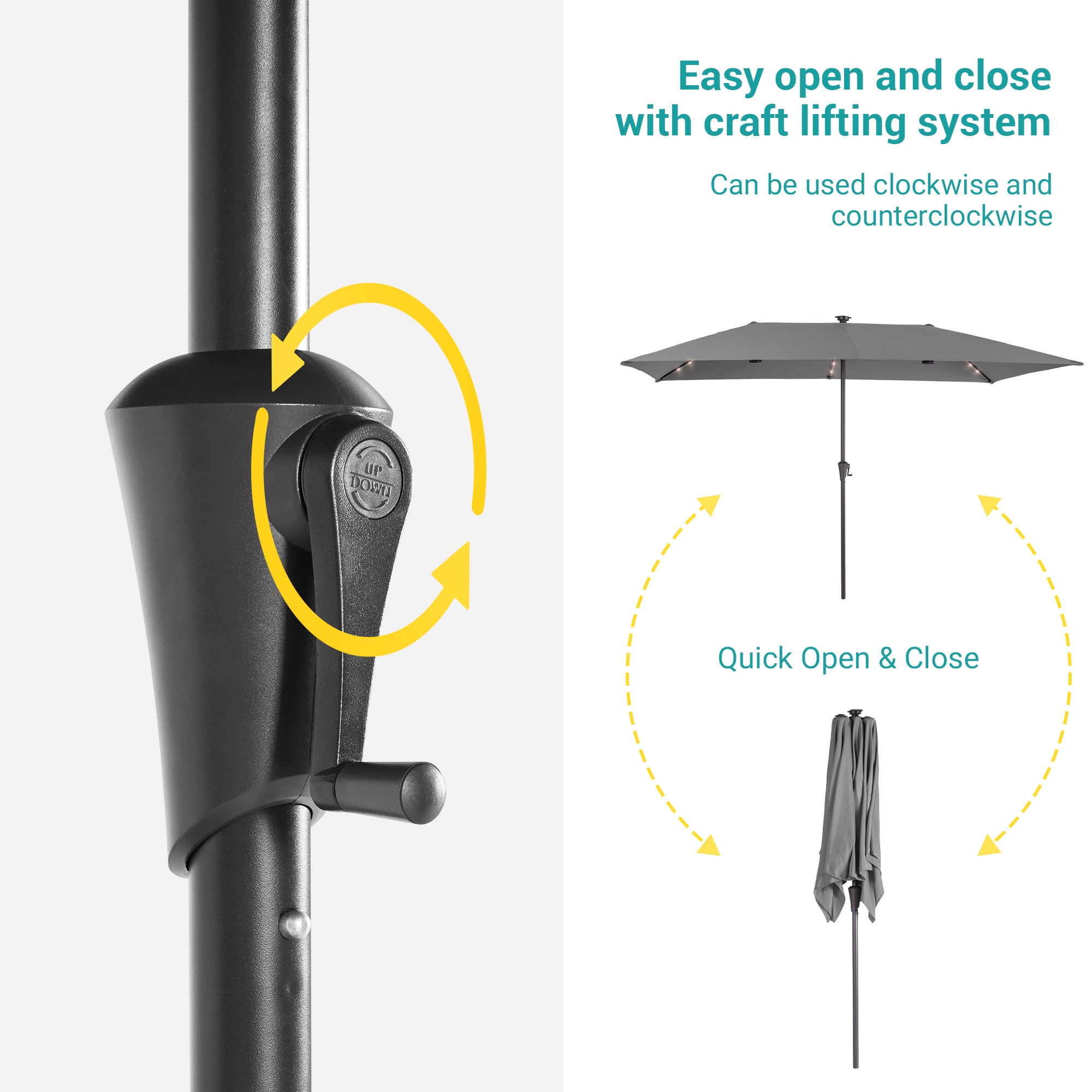 Sonkuki SD-TJLED10GY Umbrellas-2 - View #5