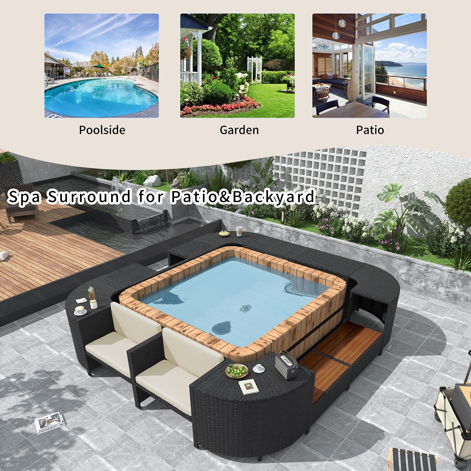 Mondawe MO-HSC7001SB3 Patio-Sofas-Daybeds - View #2