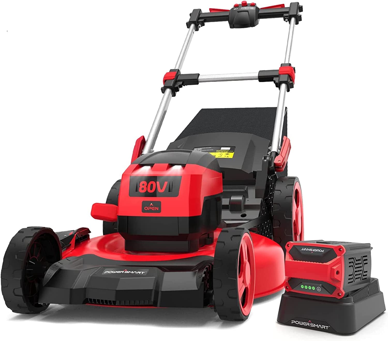 PowerSmart 80-volt 22-in Cordless Self-propelled Lawn Mower 6 Ah (1 ...