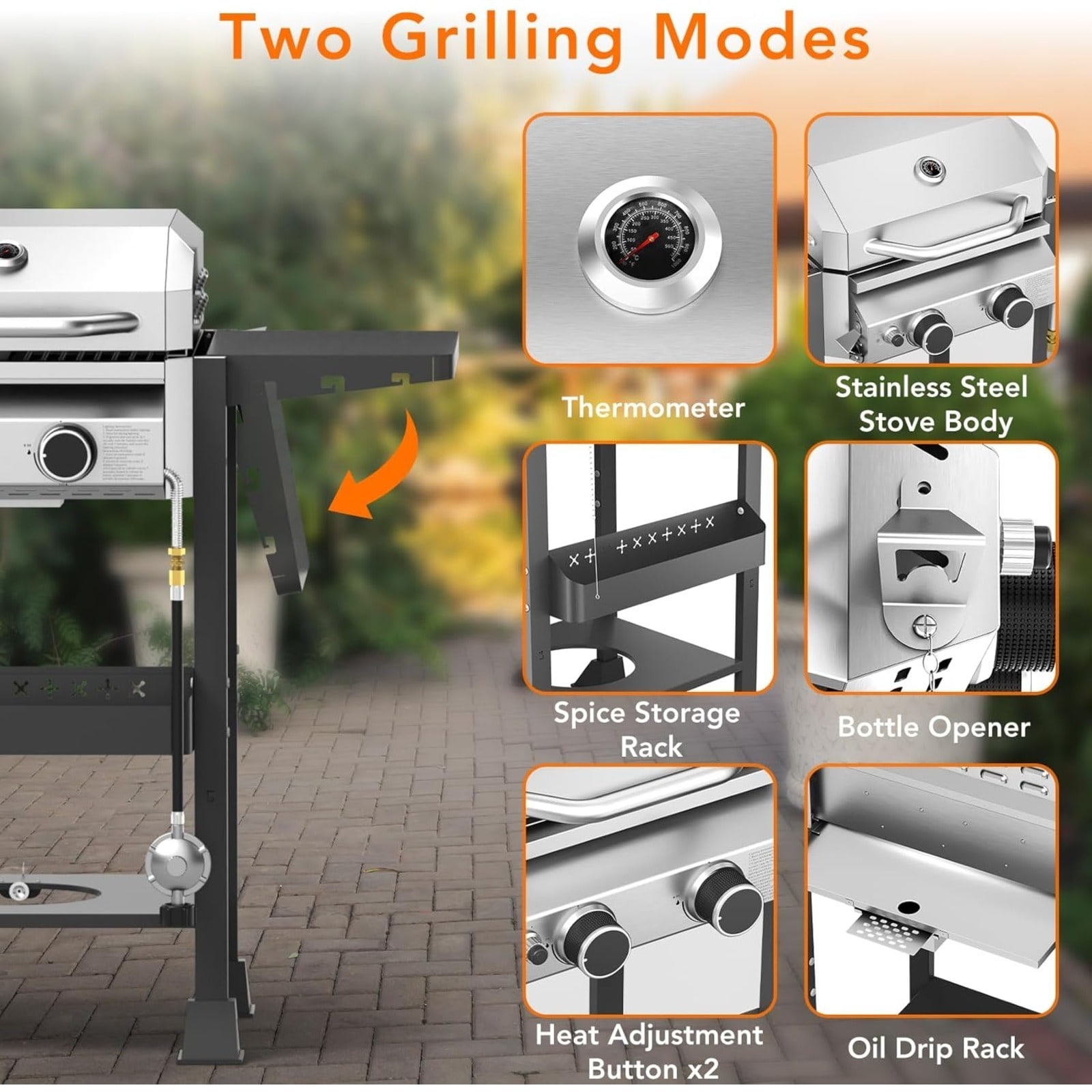 COWSAR LSE00031GBA0 Gas-Grill - View #6