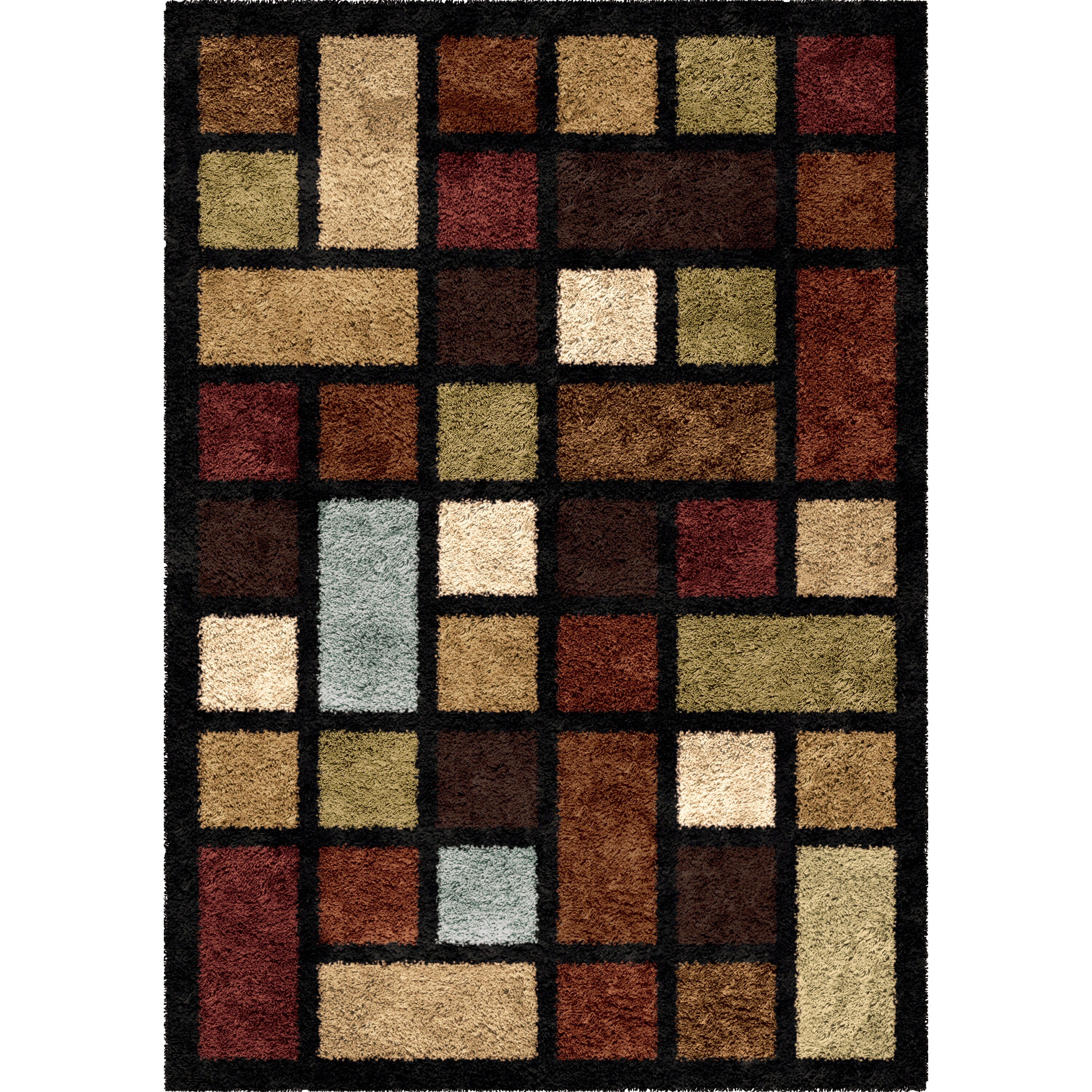 Orian Rugs 306750 Color Grid 8 X 11 (ft) Indoor Geometric Area Rug