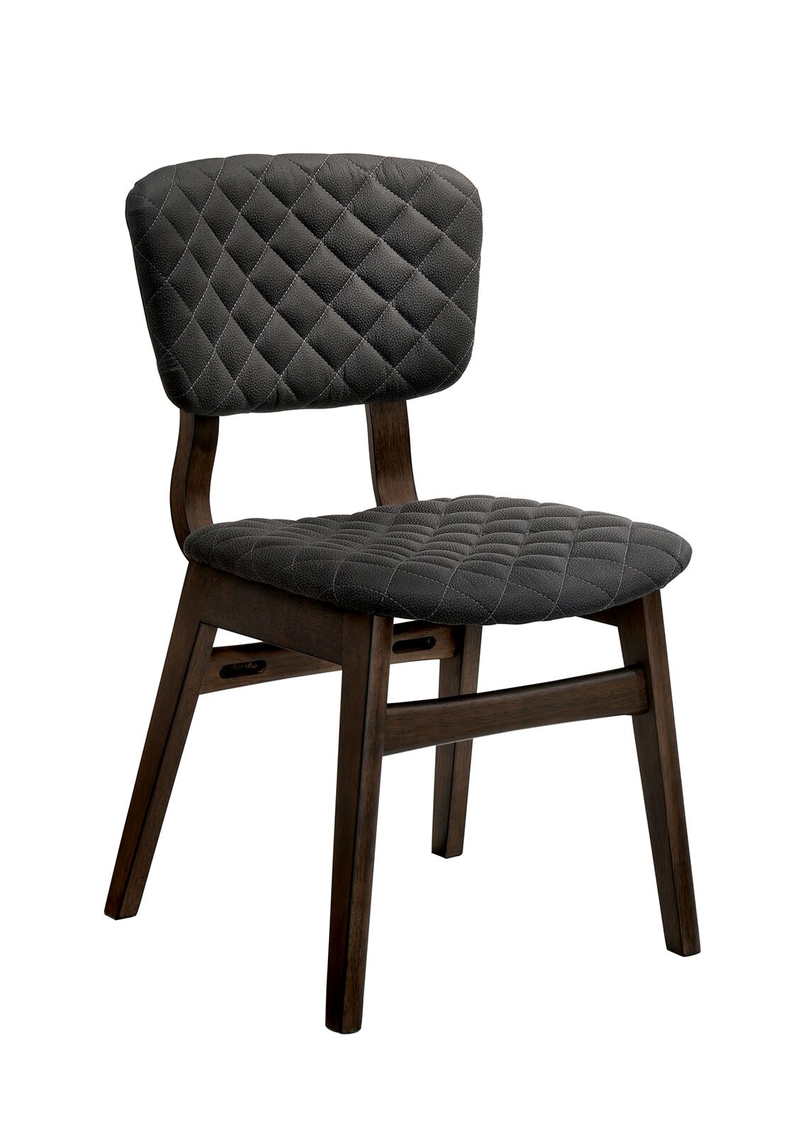 Benzara BM188401 Set of 2 Upholstered Side Chair (Wood Frame)