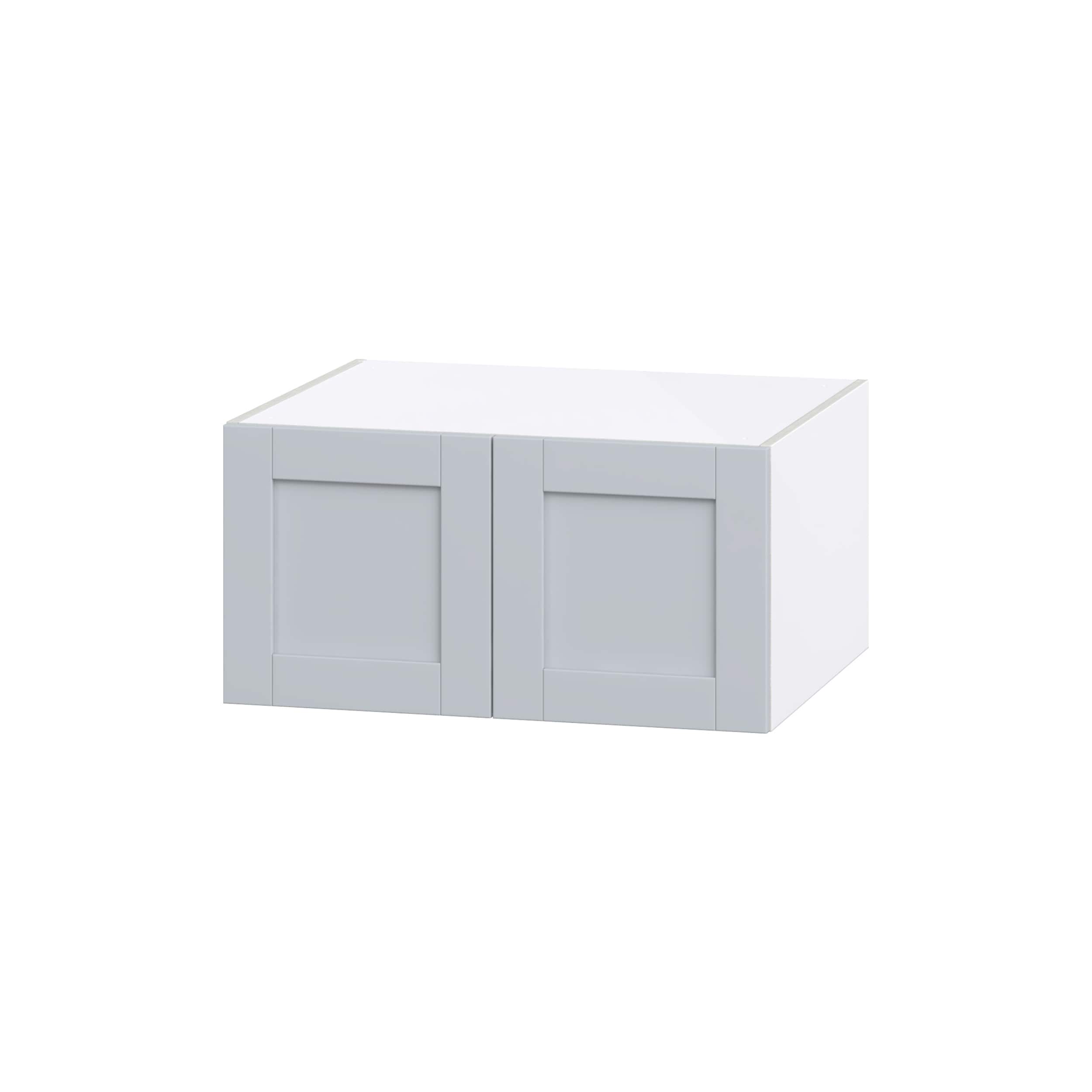 Hugo&Borg Charlesberg 30-in W x 15-in H x 24-in D Gray Wall Fully Assembled Cabinet (Flat Panel Shaker Door Style)