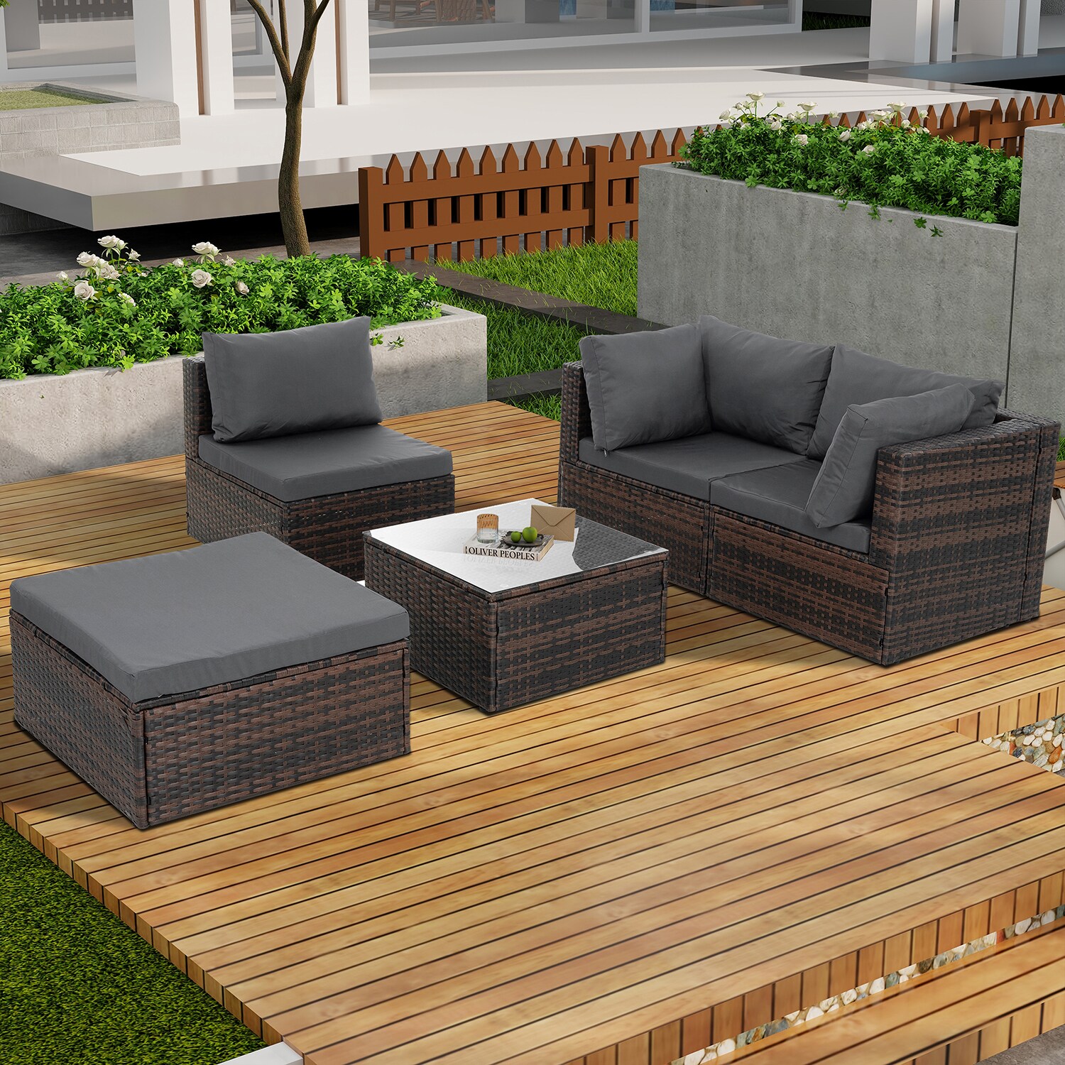 SINOFURN SYB790006GY Patio-Sofas-Daybeds - View #3