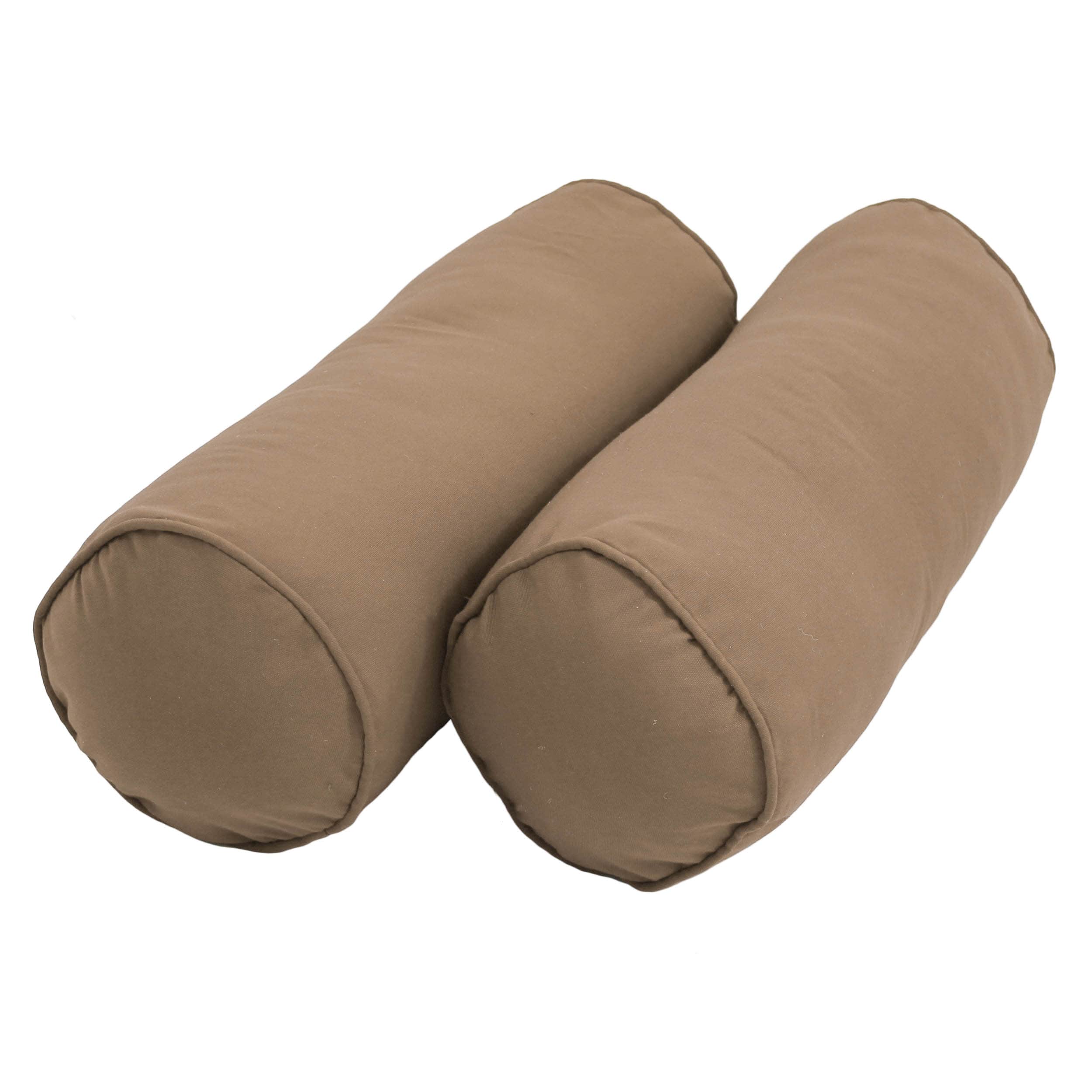 Blazing Needles 9814-CD-S2-TW-TF 2 -Piece 20-in x 8-in Toffee Rectangular Indoor Decorative Pillow
