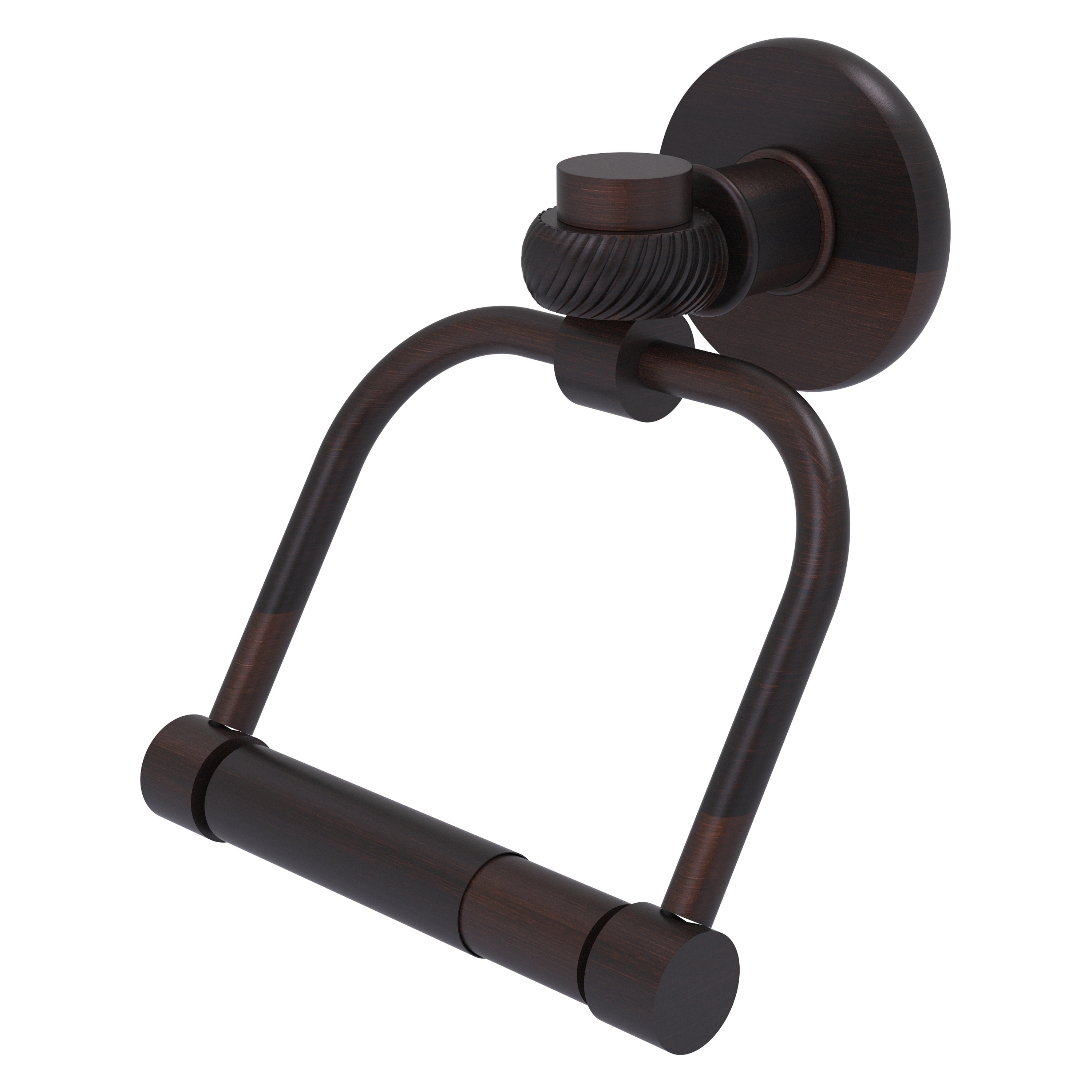 Allied Brass 2024T-VB Continental Venetian Bronze Wall mount Double post Toilet Paper Holder 1 -Rolls with Storage