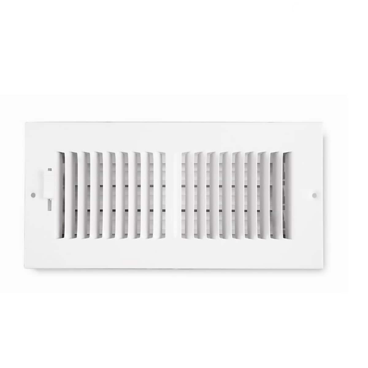 x 20 in White 20 in Vent Register Ceiling/Sidewall Steel w/ 4-Way Deflection 