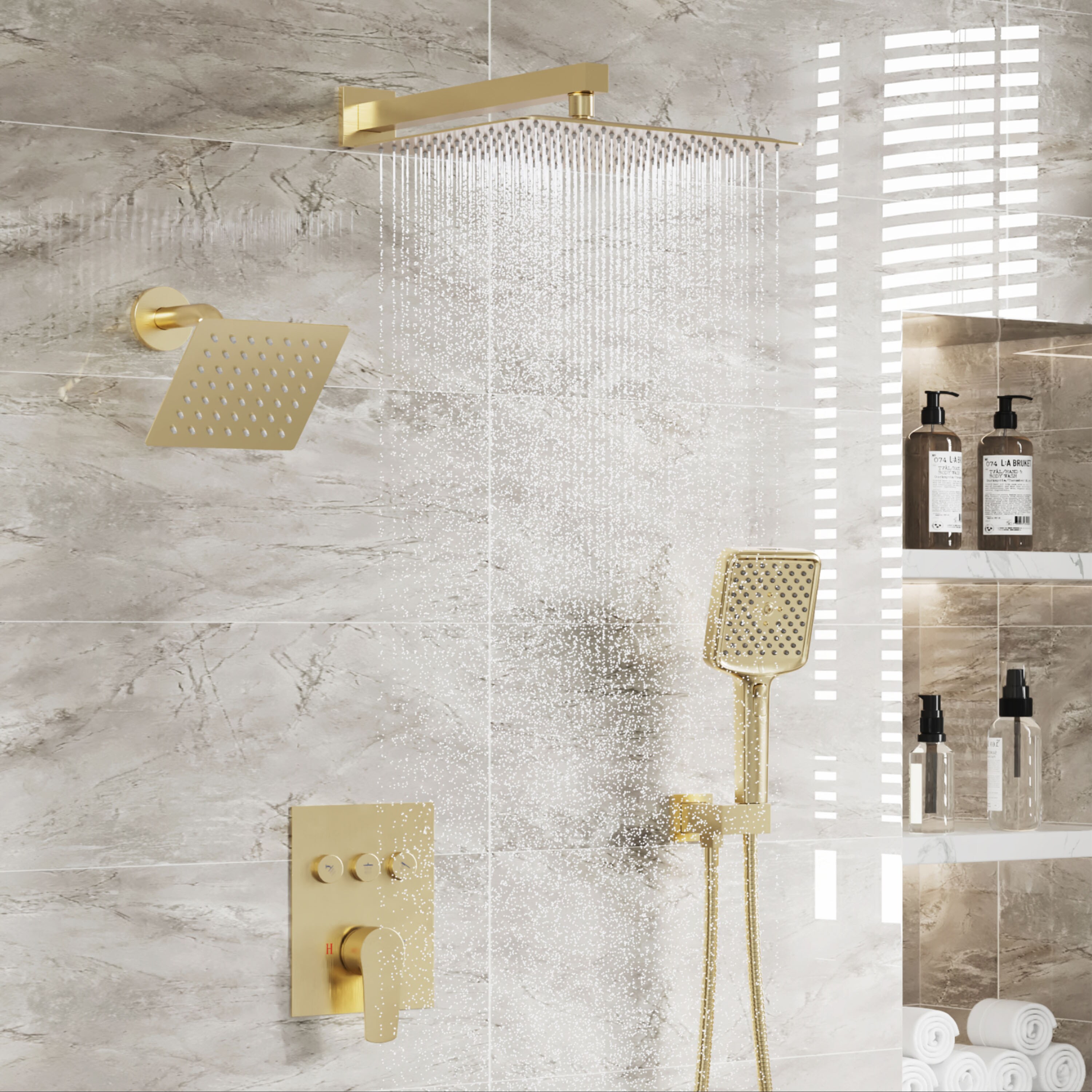 CASAINC CS3623-10MB Showerhead-Bar-Panels - View #3