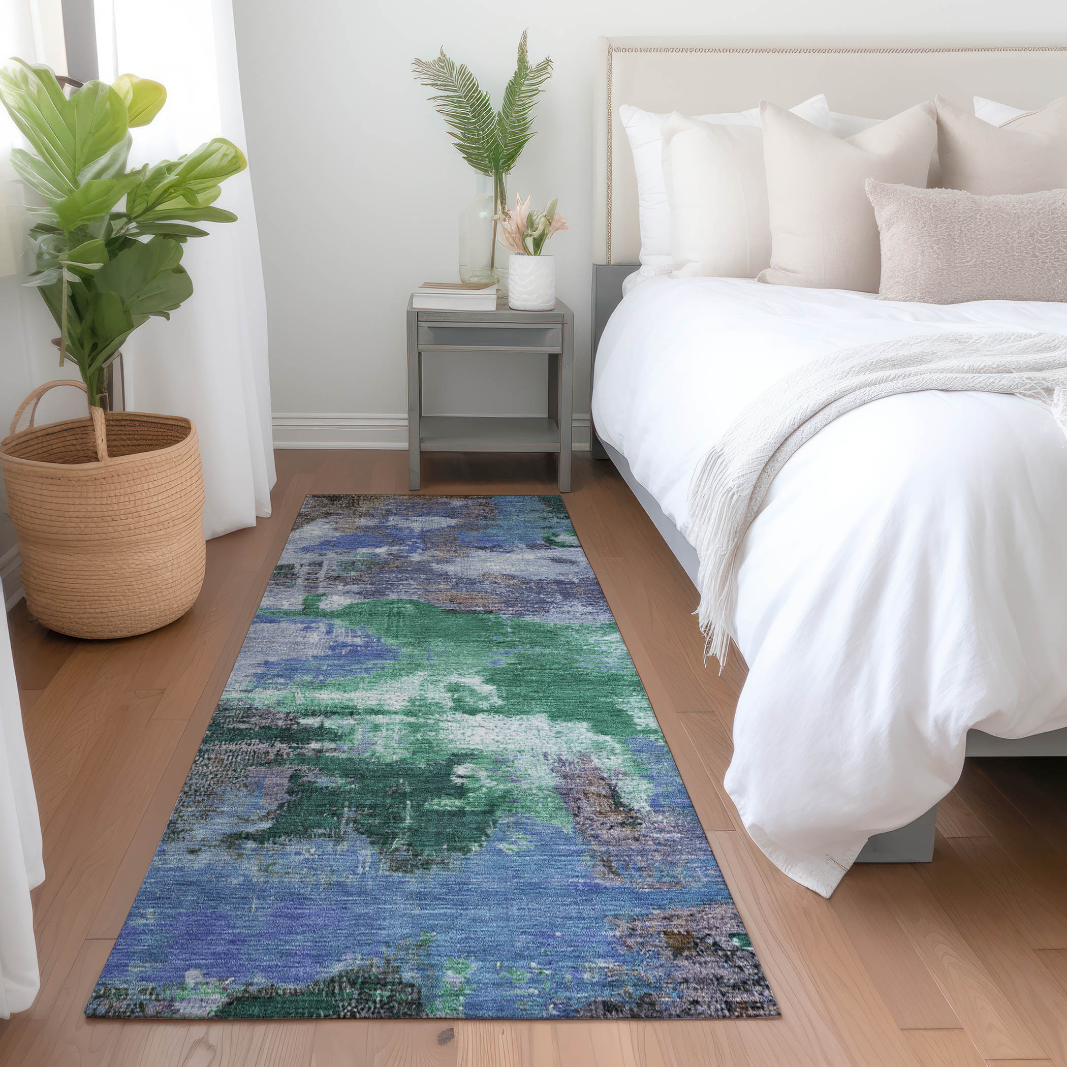 Addison Rugs ACN1738GE2X8 Chantille ACN1738GE 2 x 7 (ft) Loomed Green Rectangular Indoor/Outdoor Machine washable Pet Friendly Area rug