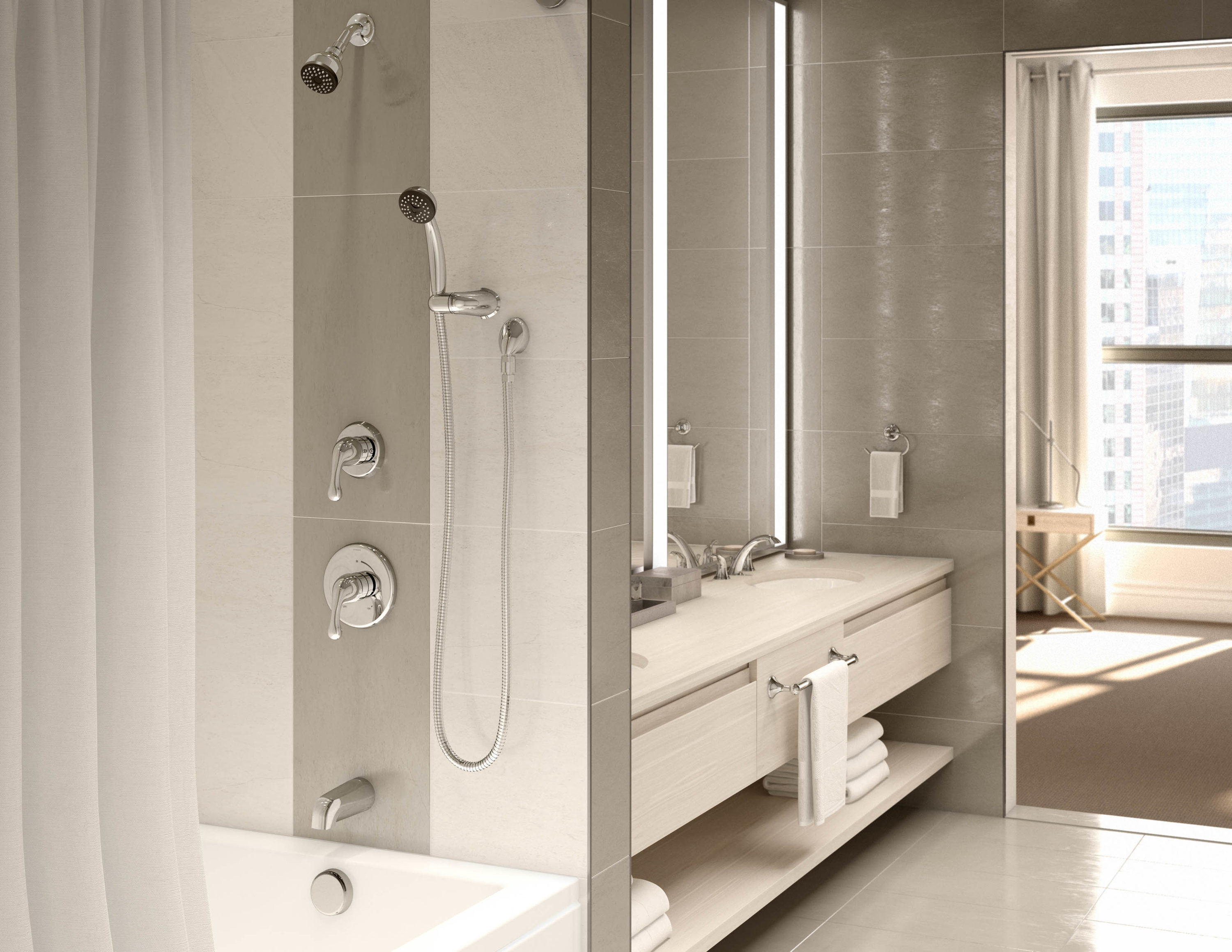 Symmons S-6601-TRM Tub-Shower-Faucets - View #2