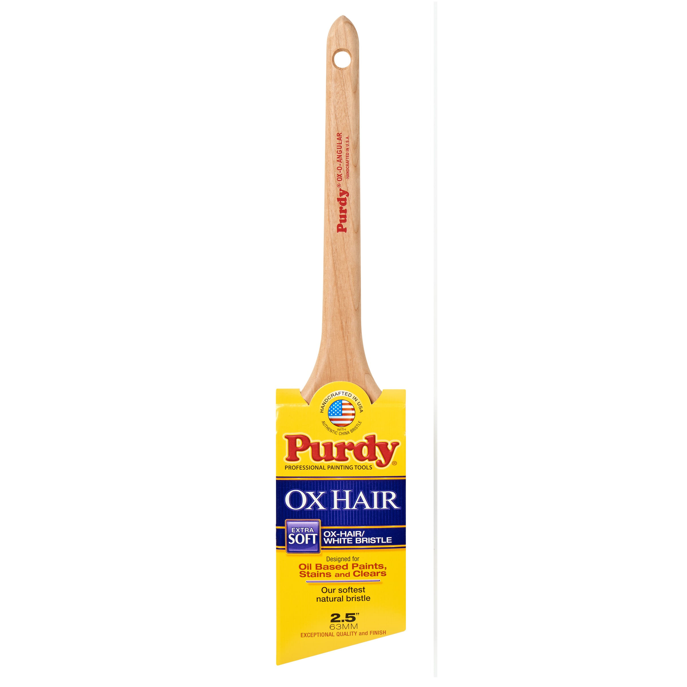  144296025 Ox-O-Angular 2-1/2-in Natural Bristle Angle Paint Brush