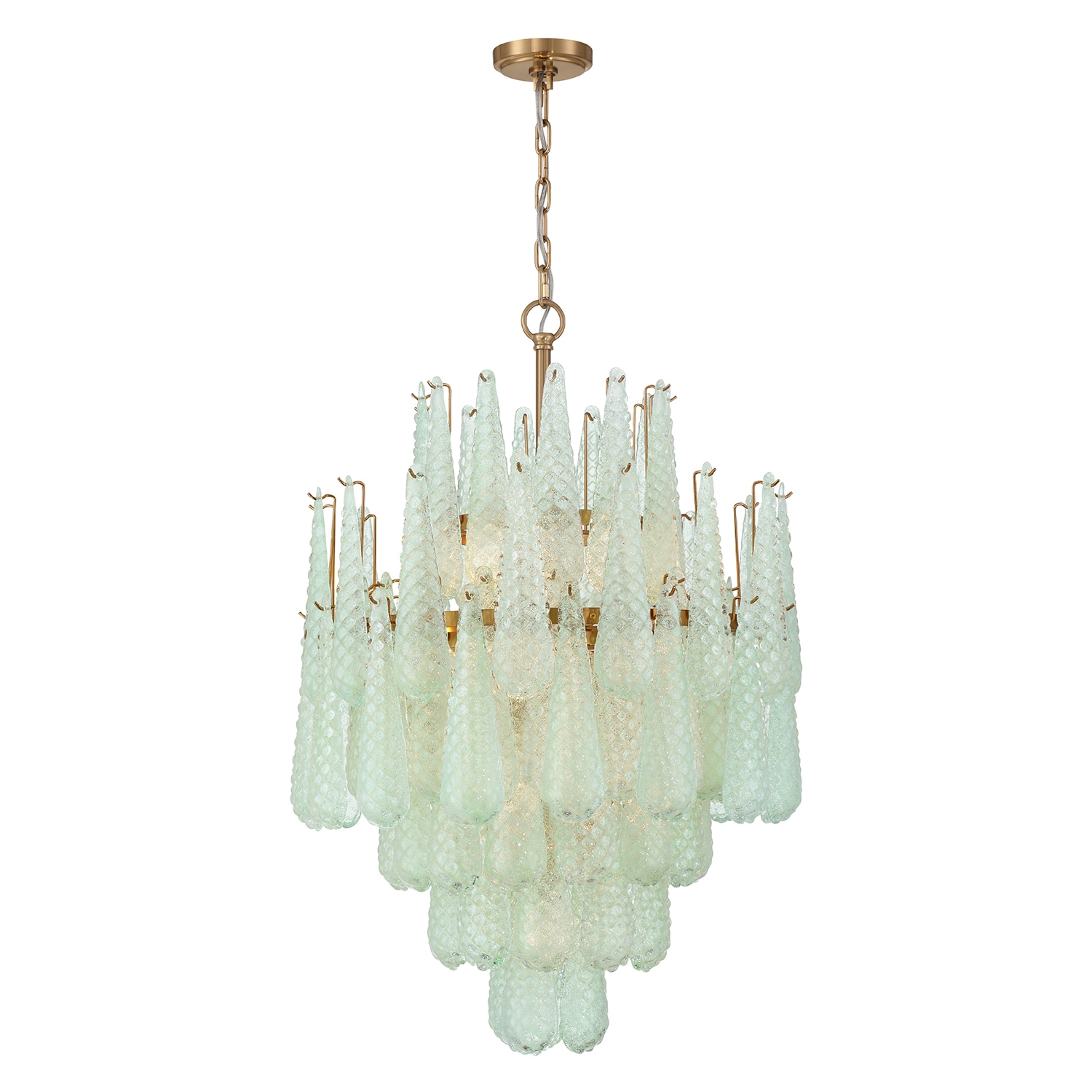 Crystorama Olllie 16 -Light Brushed Brass Steel Chandelier