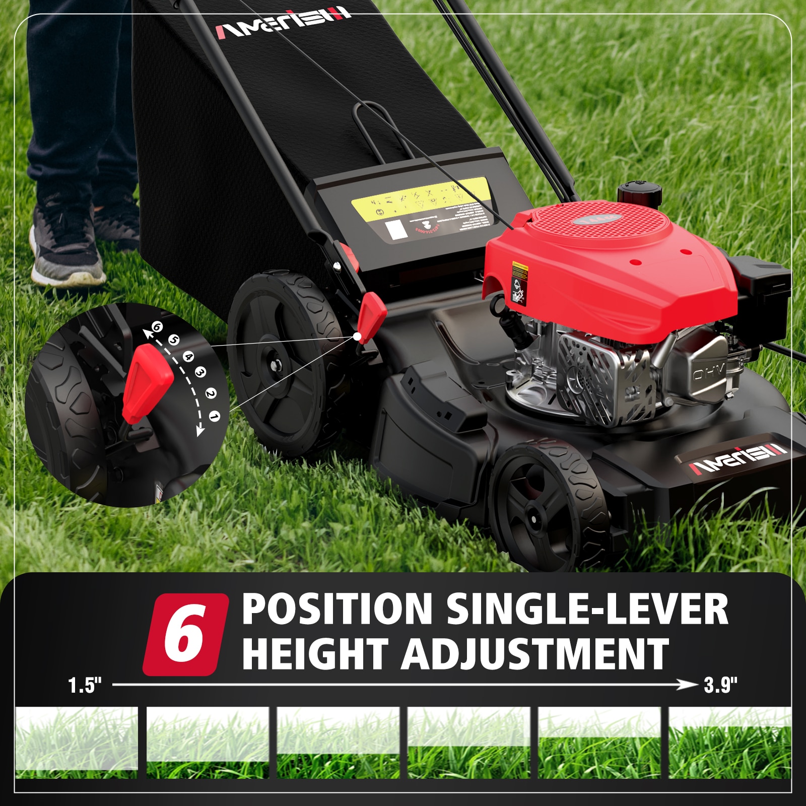 Amerisun AM8721P Gas-Walk-Behind-Mowers - View #3