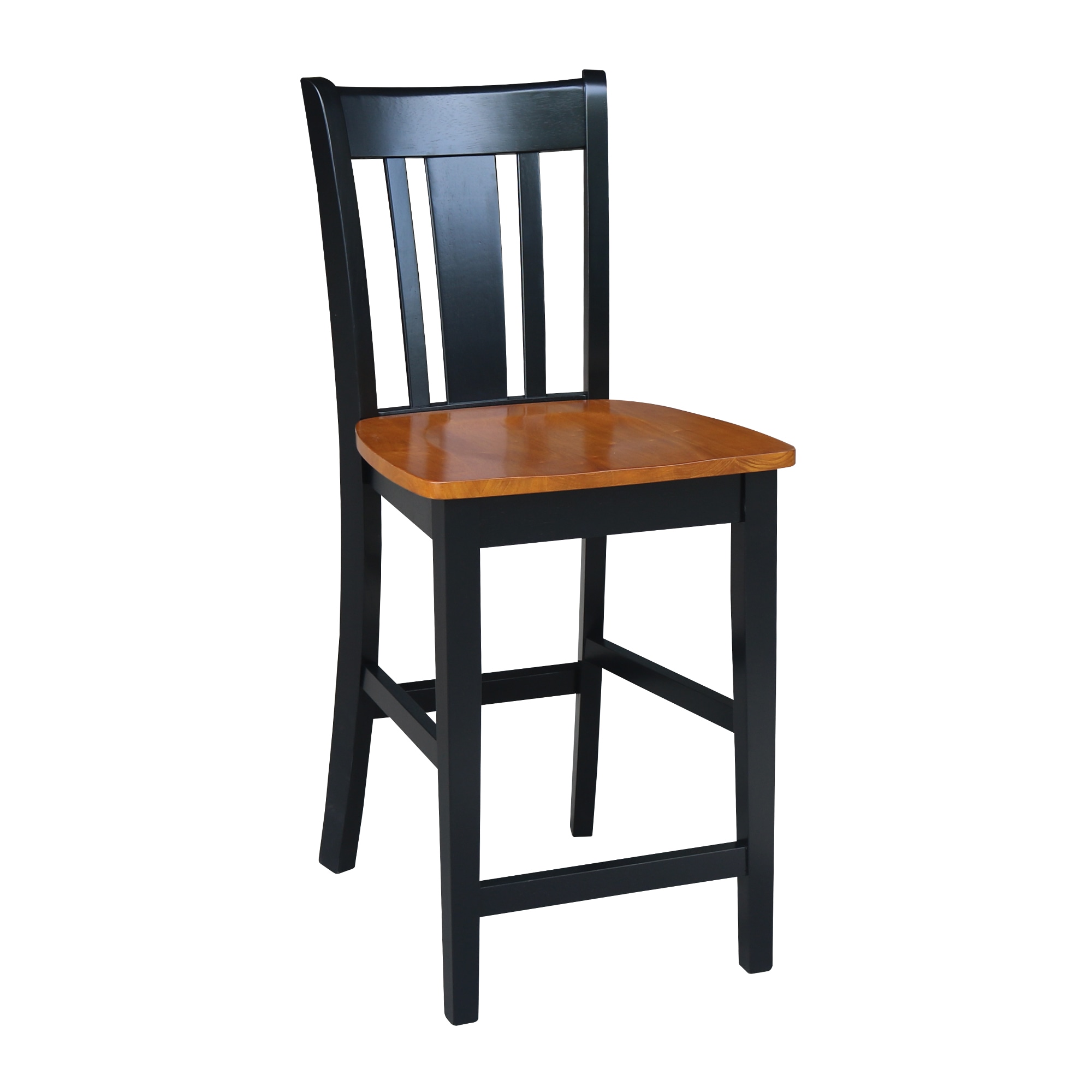 Black wood bar stools deals with back