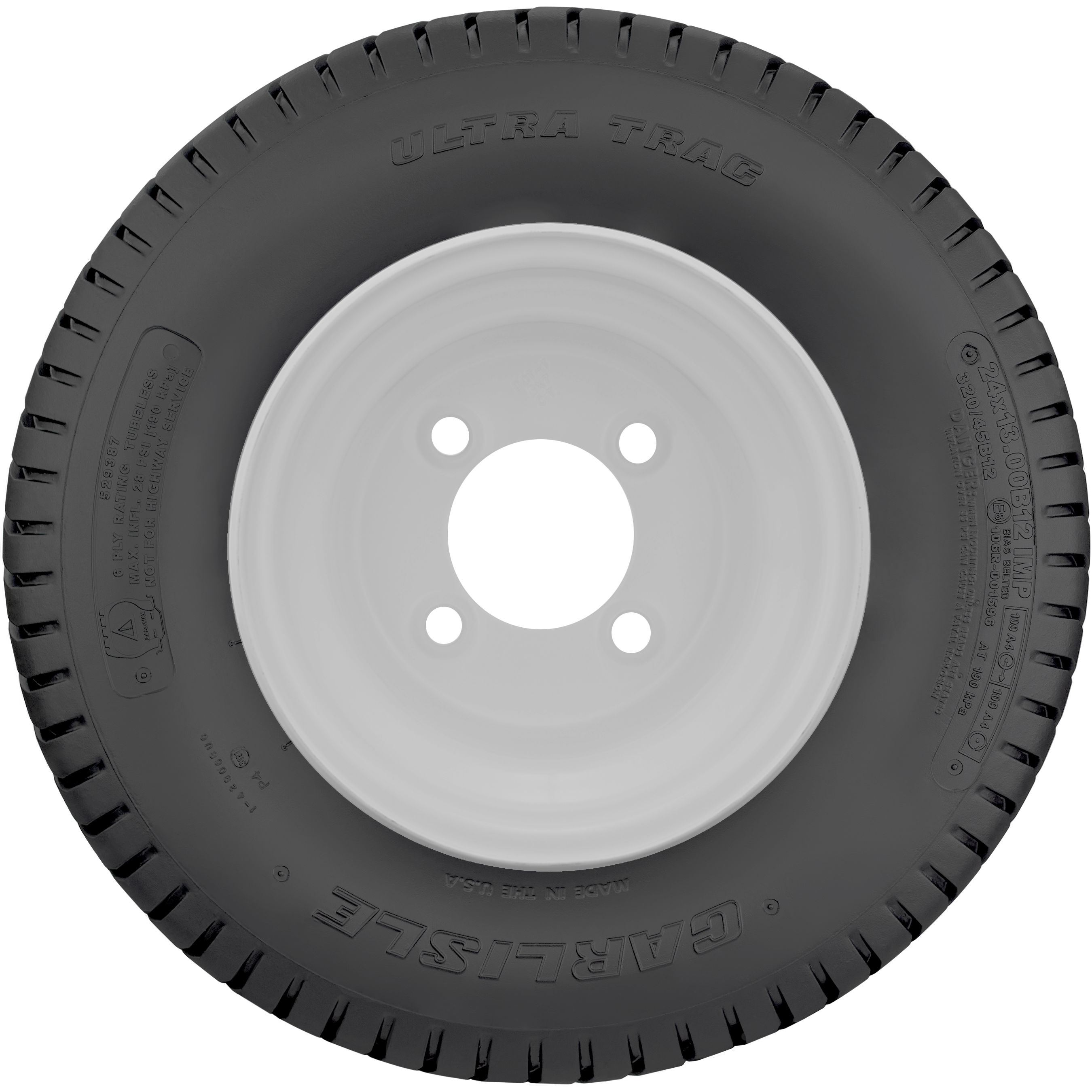 Carlisle 1 unit 24x9 50 10 tl 4 turf trac rs in the wheels tires
