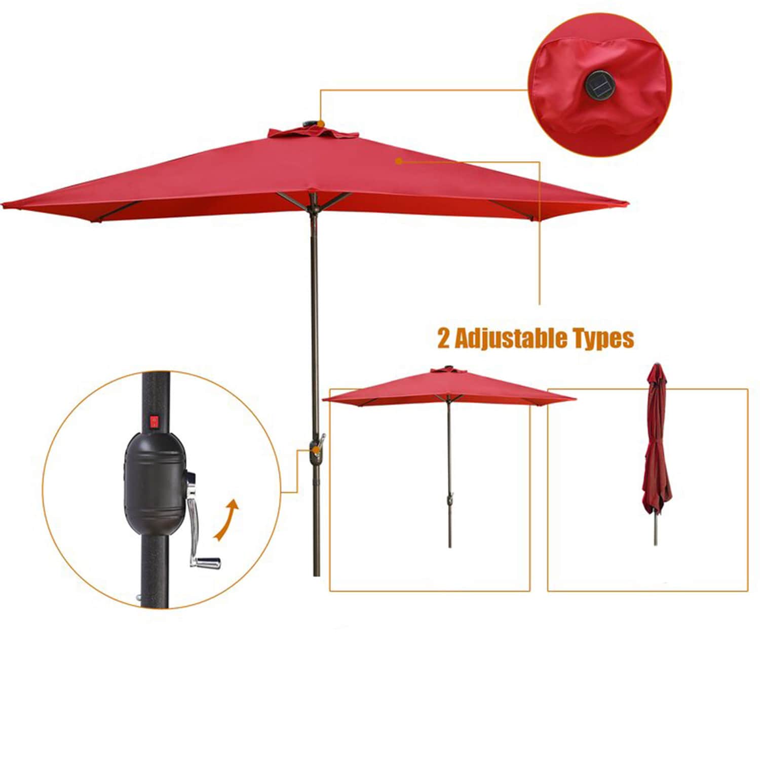 SINOFURN SYA520026WT Umbrellas-2 - View #2