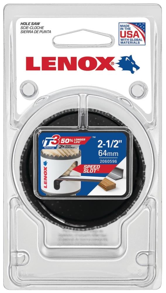 LENOX 2060596 2-1/2-in Bi-metal Non-arbored Hole saw