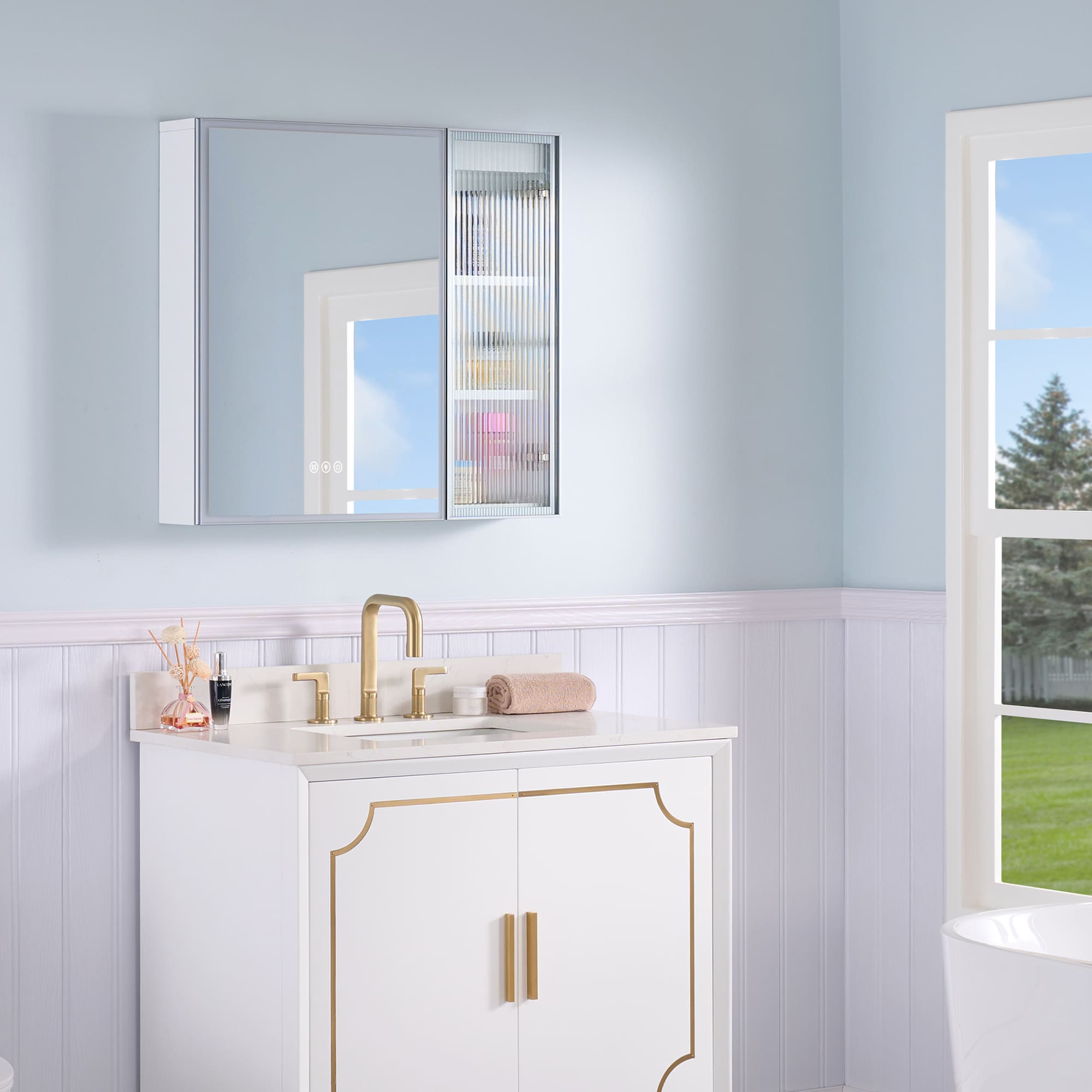 WELLFOR FL30MCL-WT Bathroom-Medicine-Cabinets - View #2