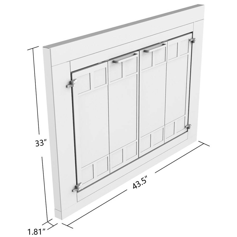 allen + roth FPDL509ORB Glass-Fireplace-Doors - View #9