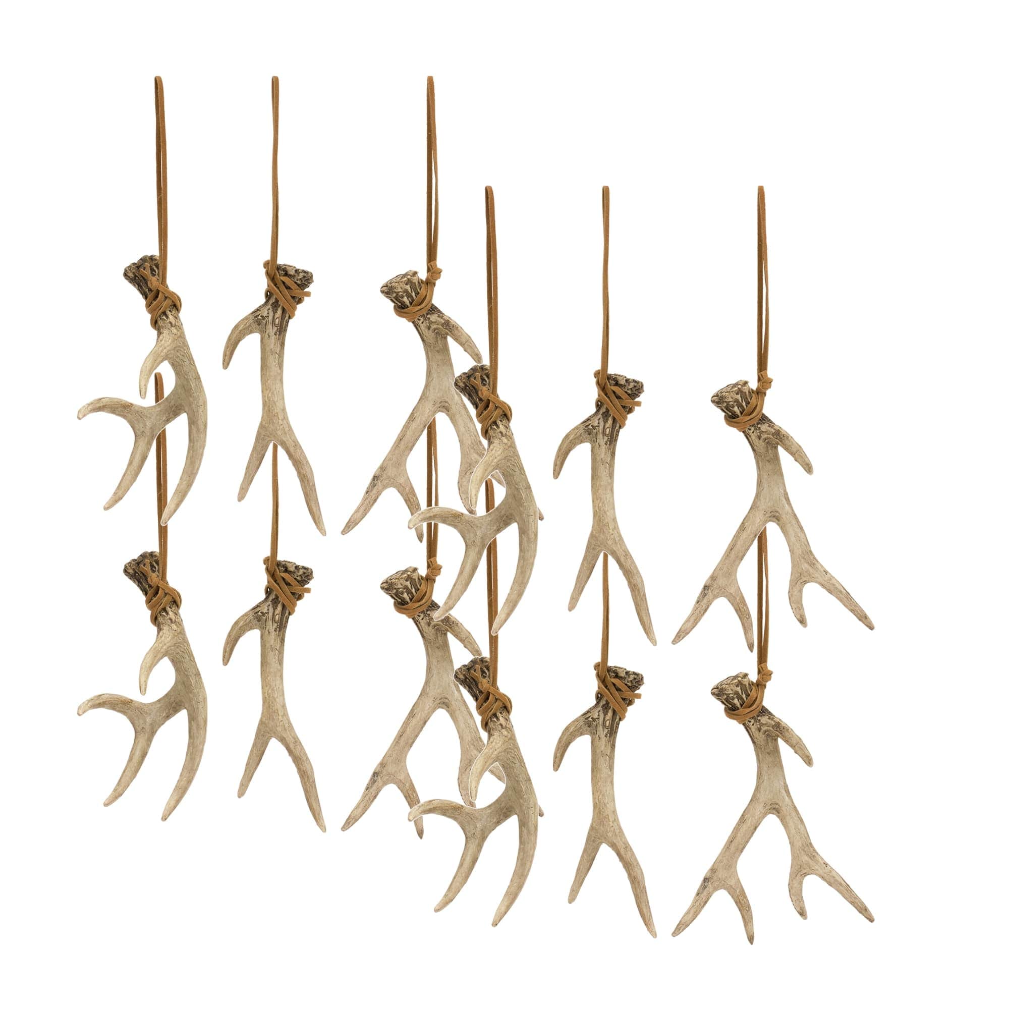 Melrose International 84284DS Antler (Set of 12) 5H Resin
