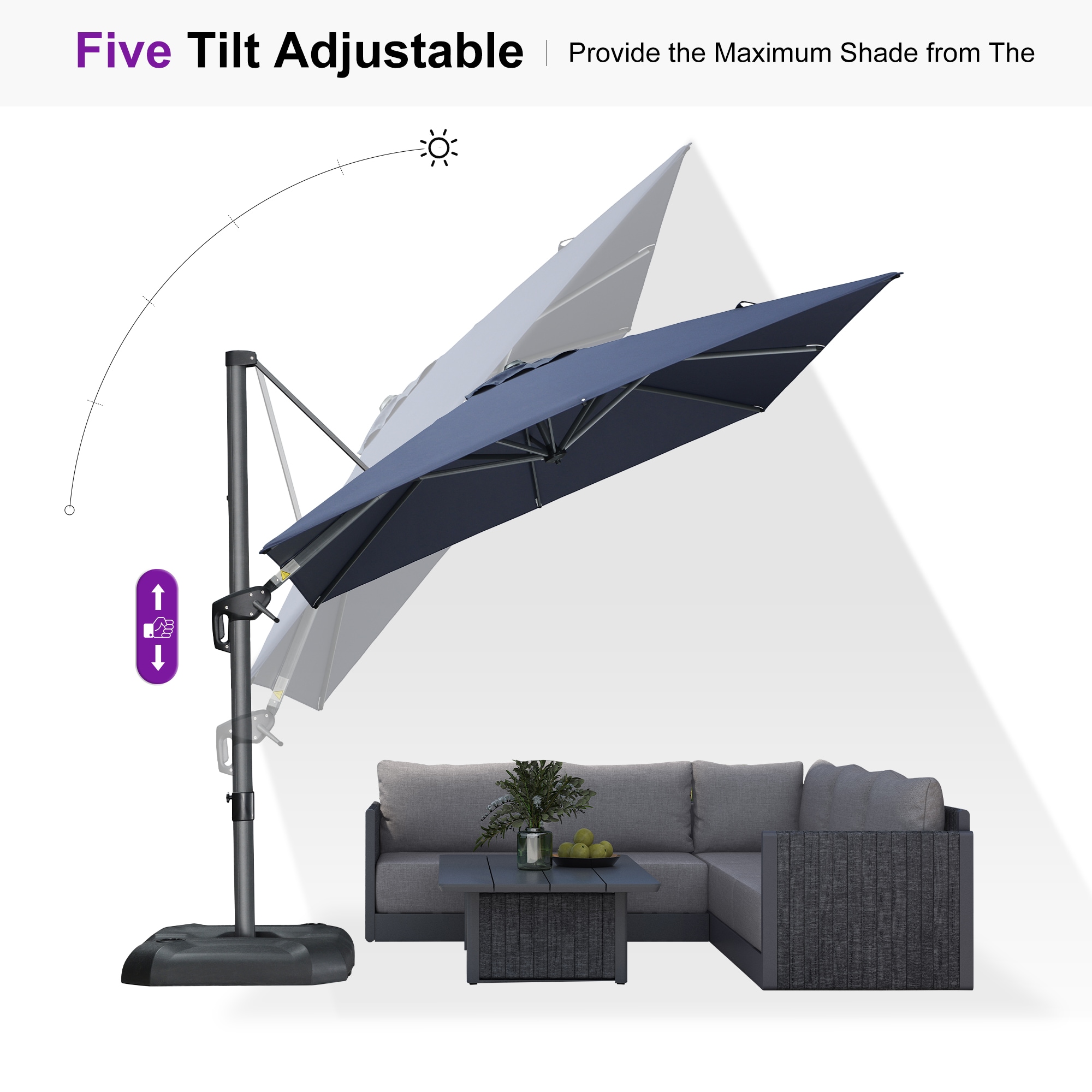 PURPLE LEAF LS05YKLRS12-DG Umbrellas-2 - View #7